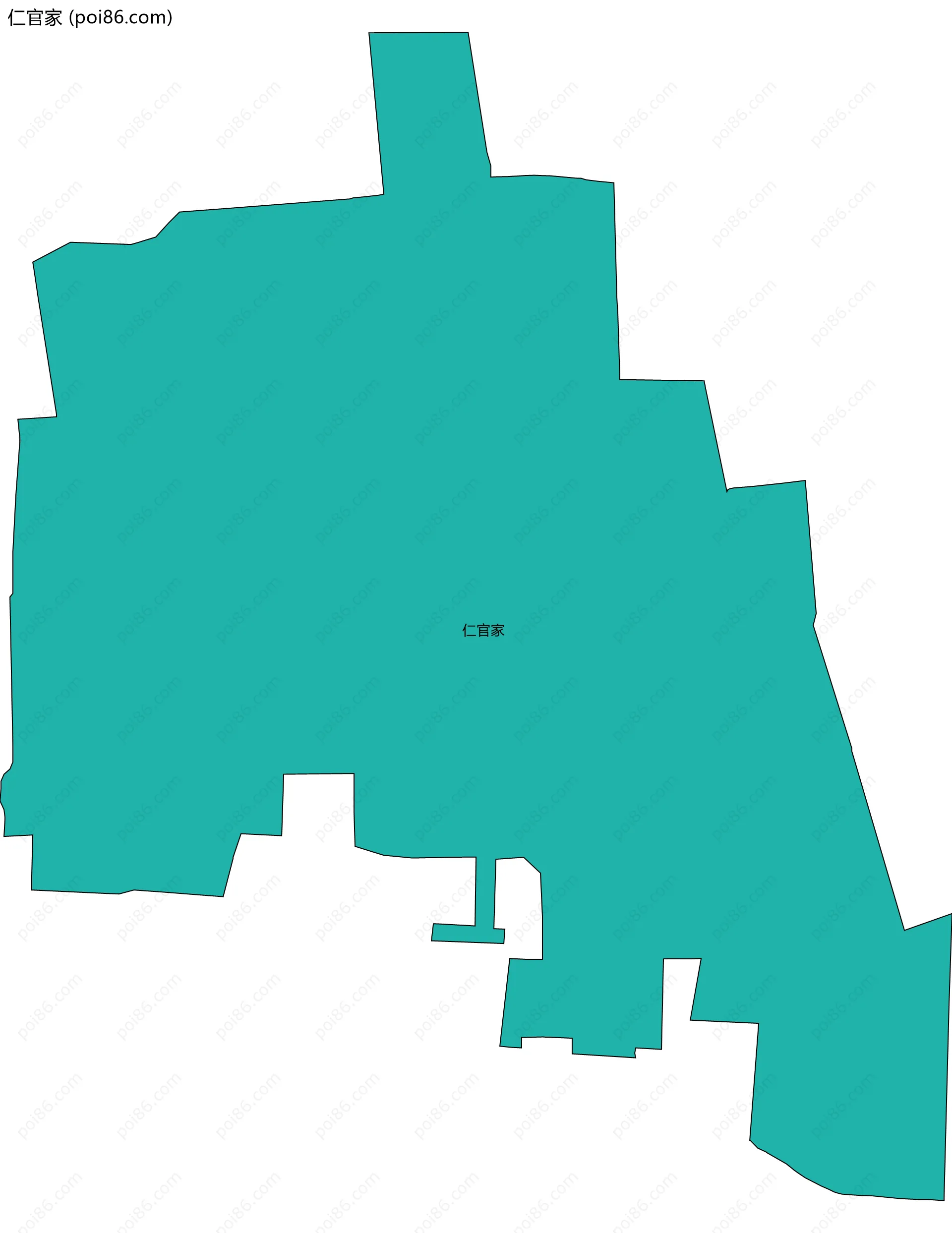 仁官家边界地图