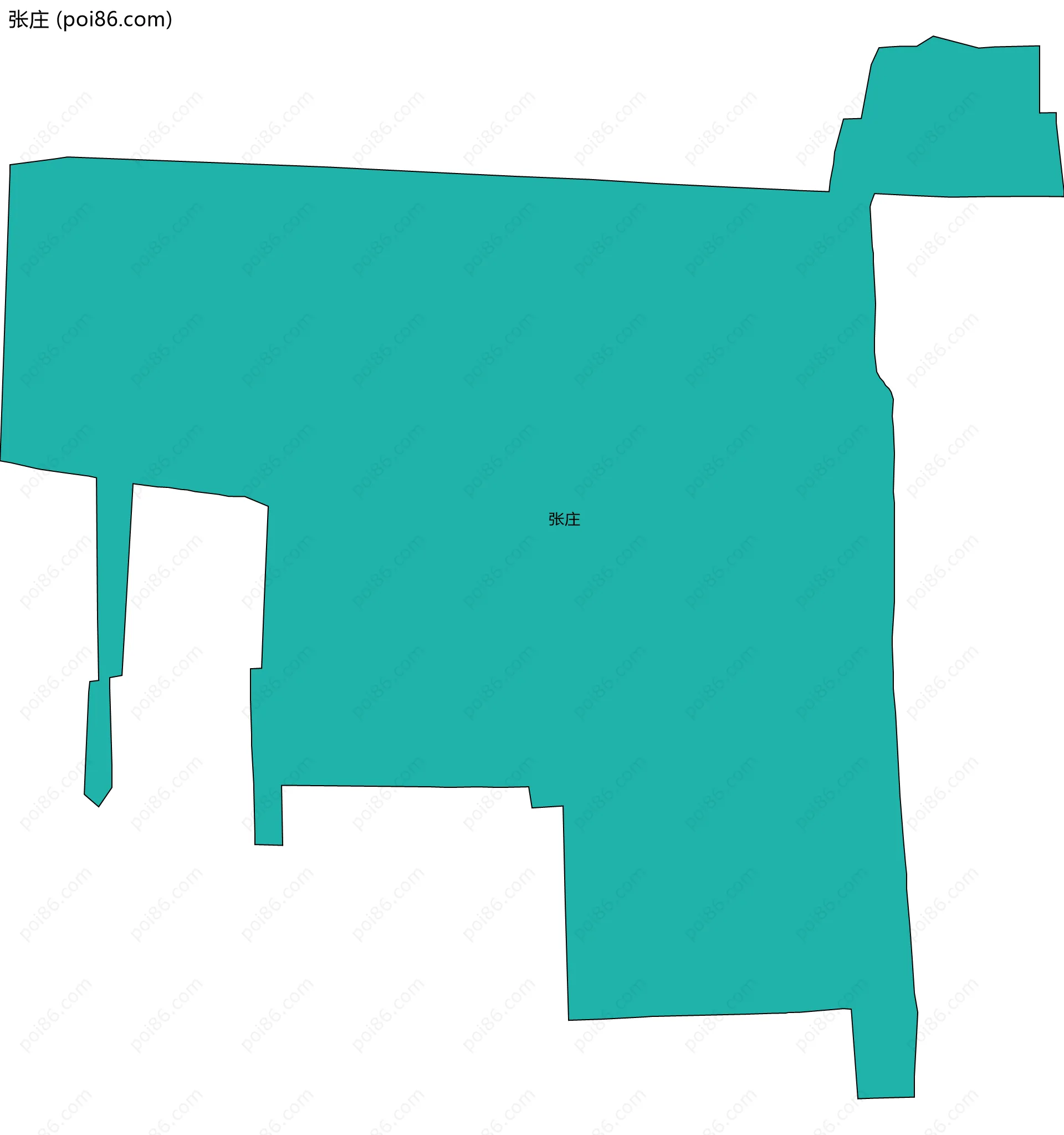 张庄边界地图