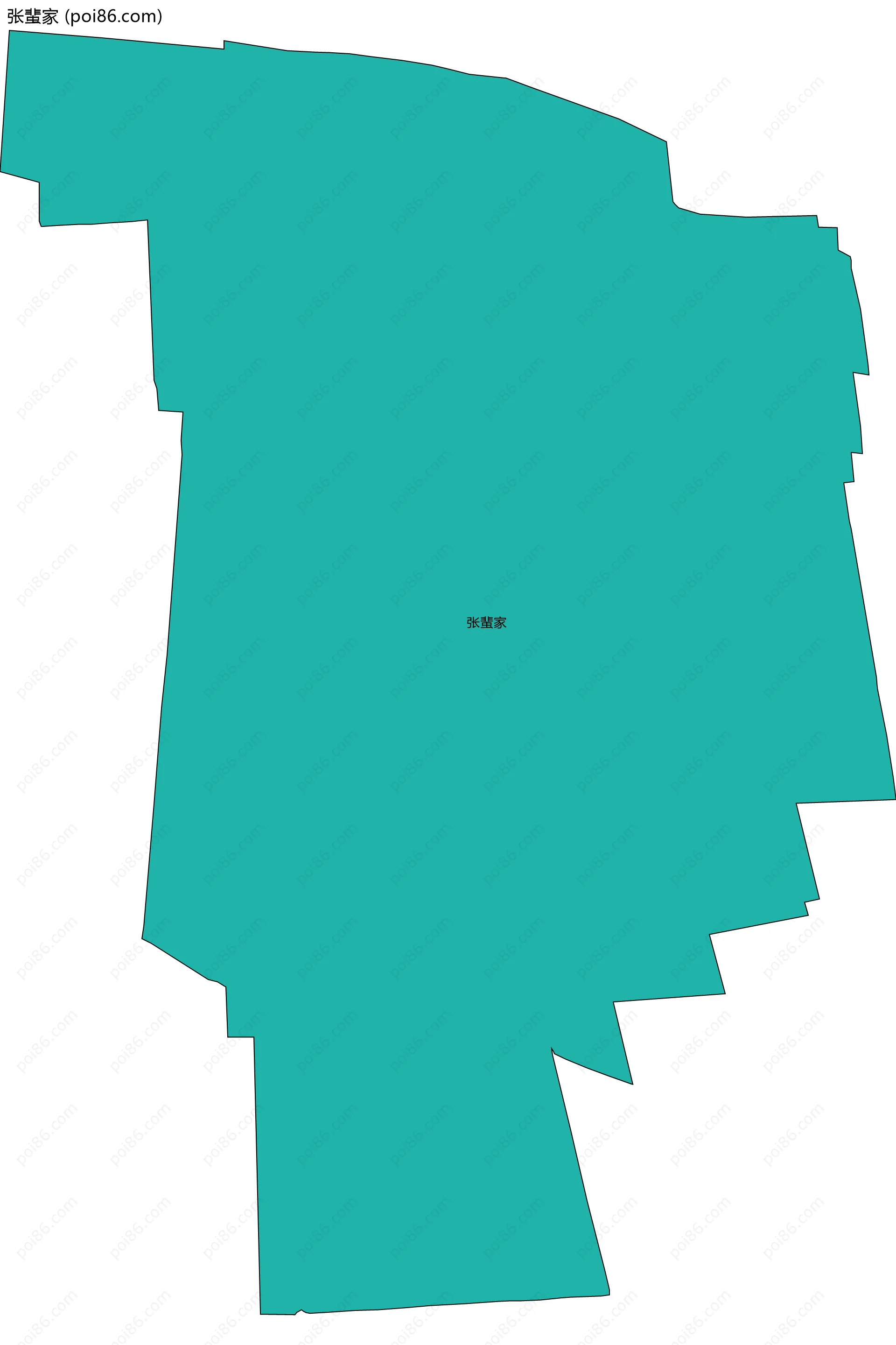 张蜚家边界地图