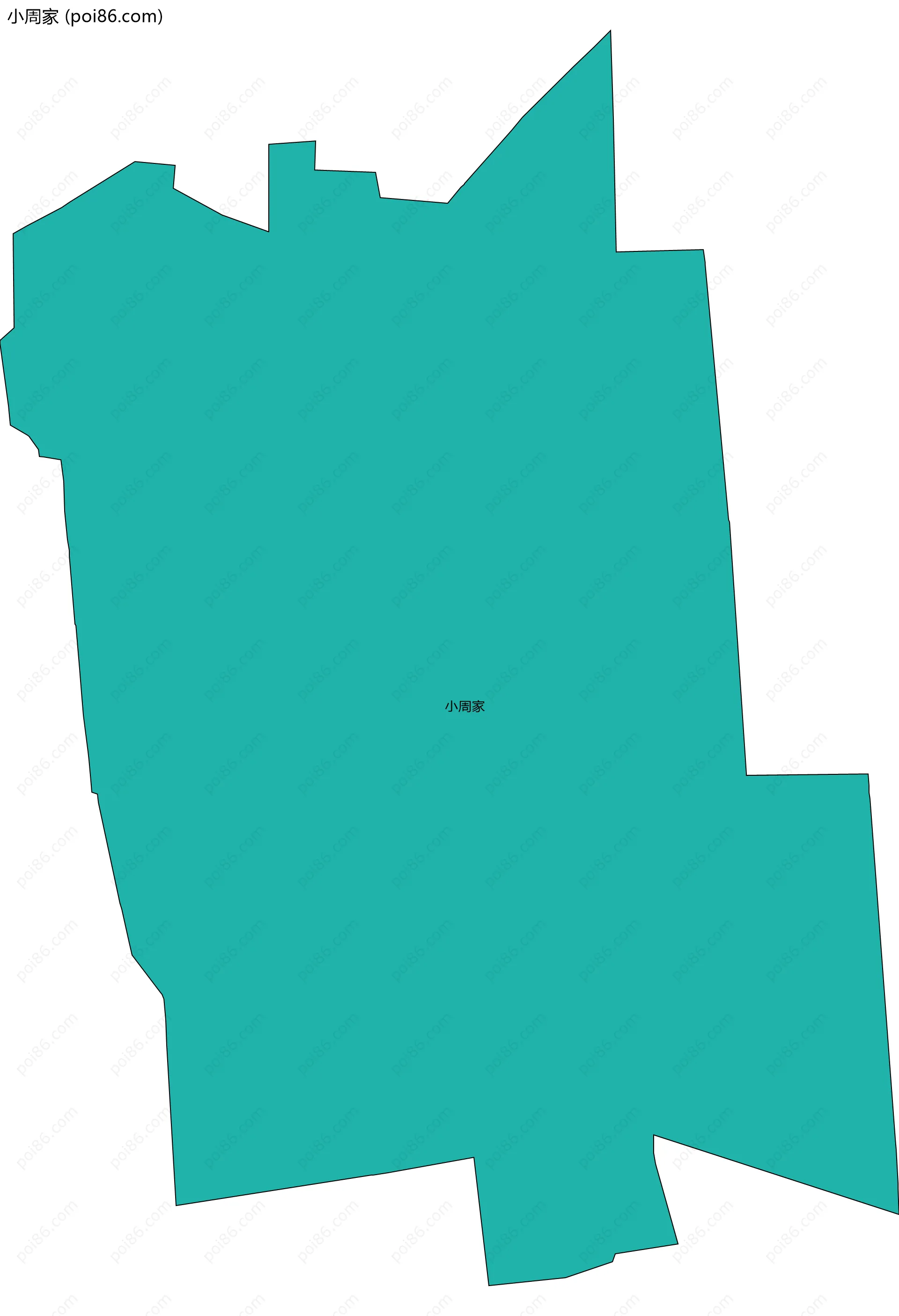 小周家边界地图