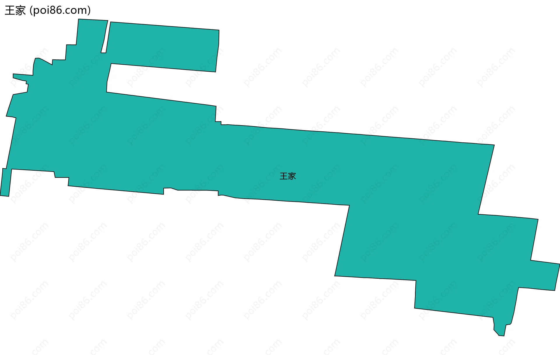 王家边界地图