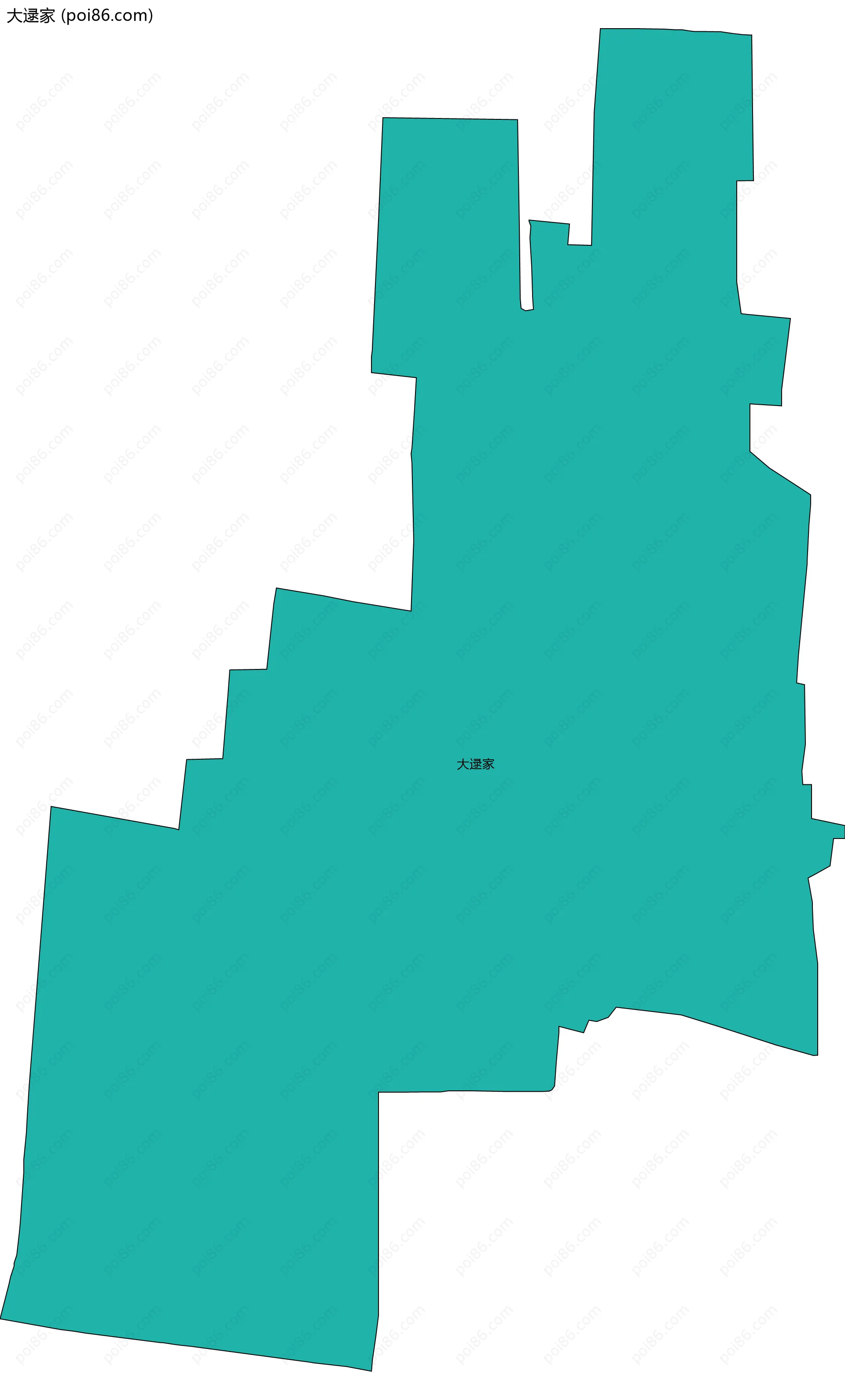 大逯家边界地图