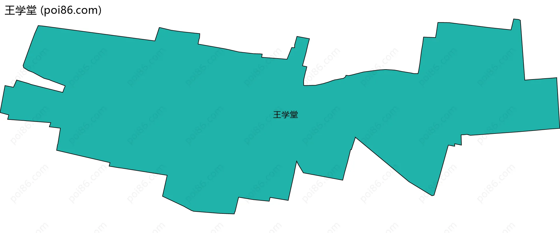 王学堂边界地图