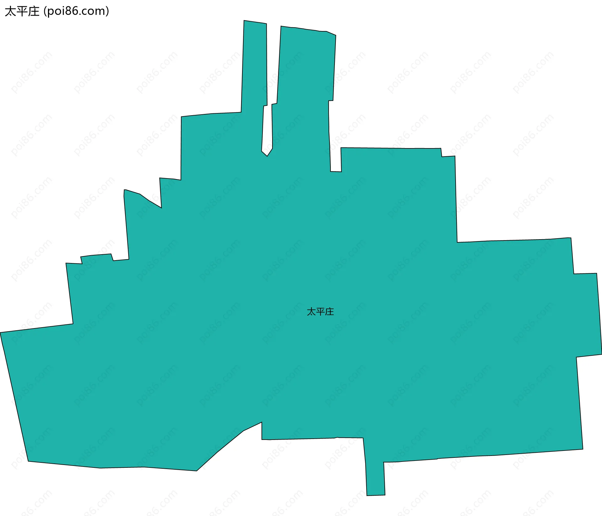 太平庄边界地图