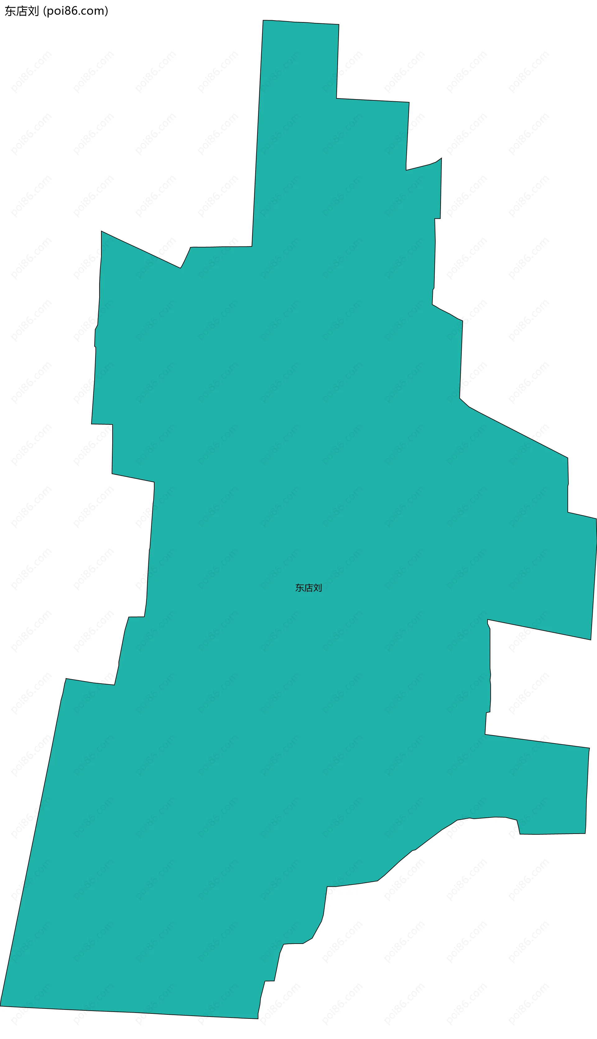 东店刘边界地图