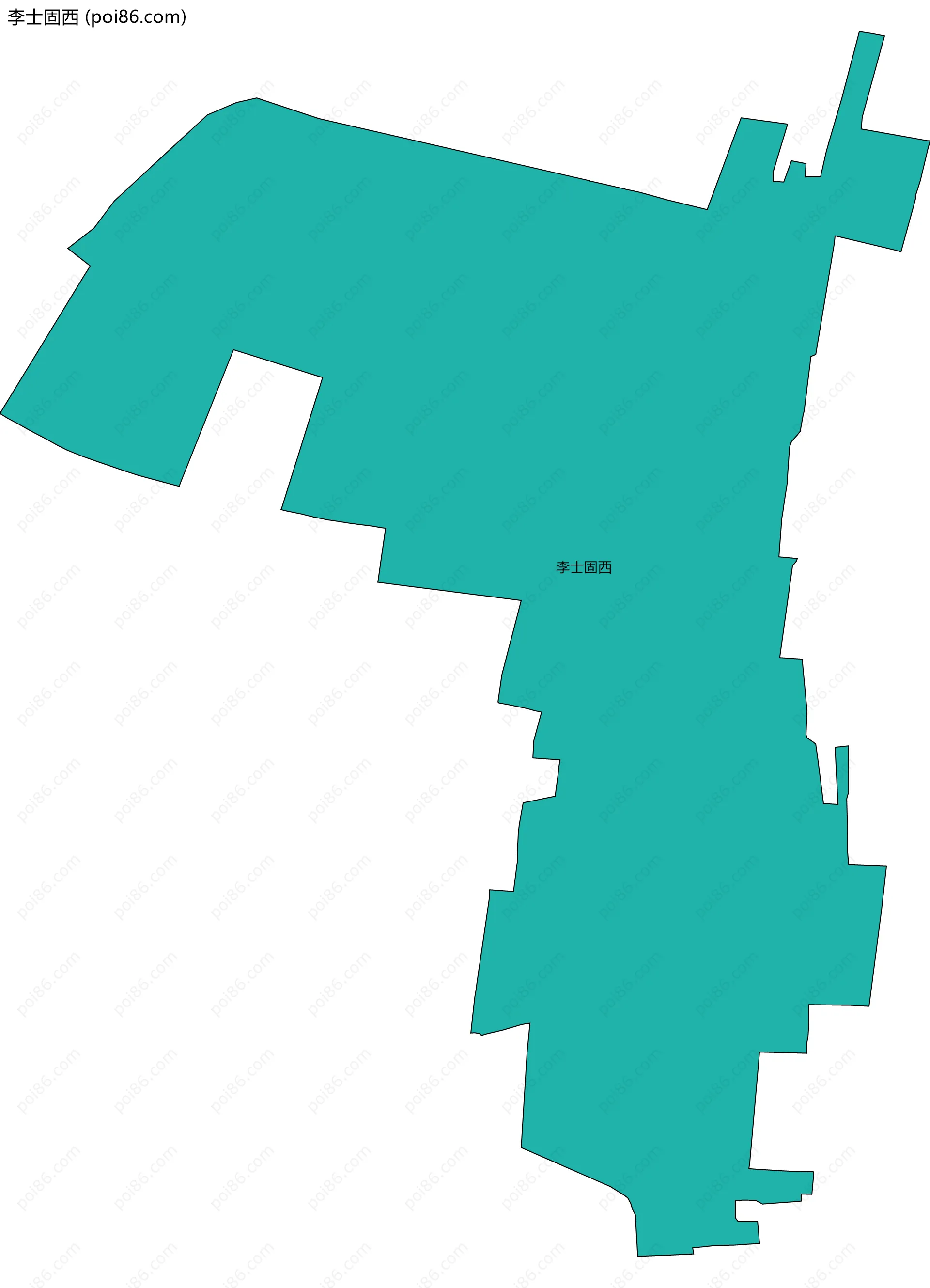 李士固西边界地图