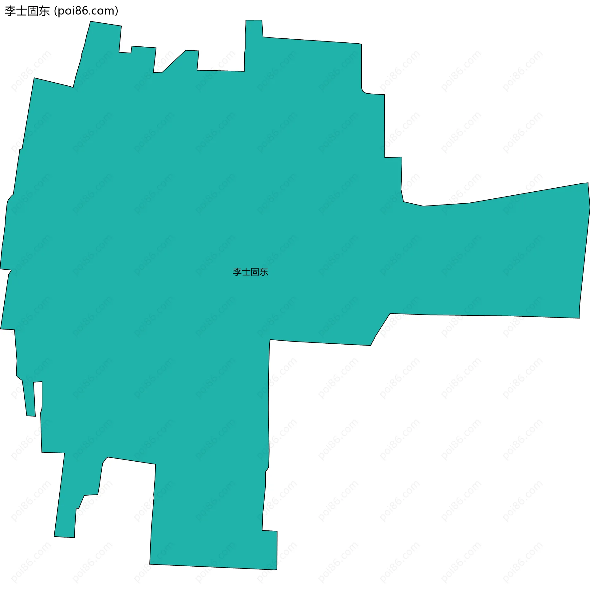 李士固东边界地图