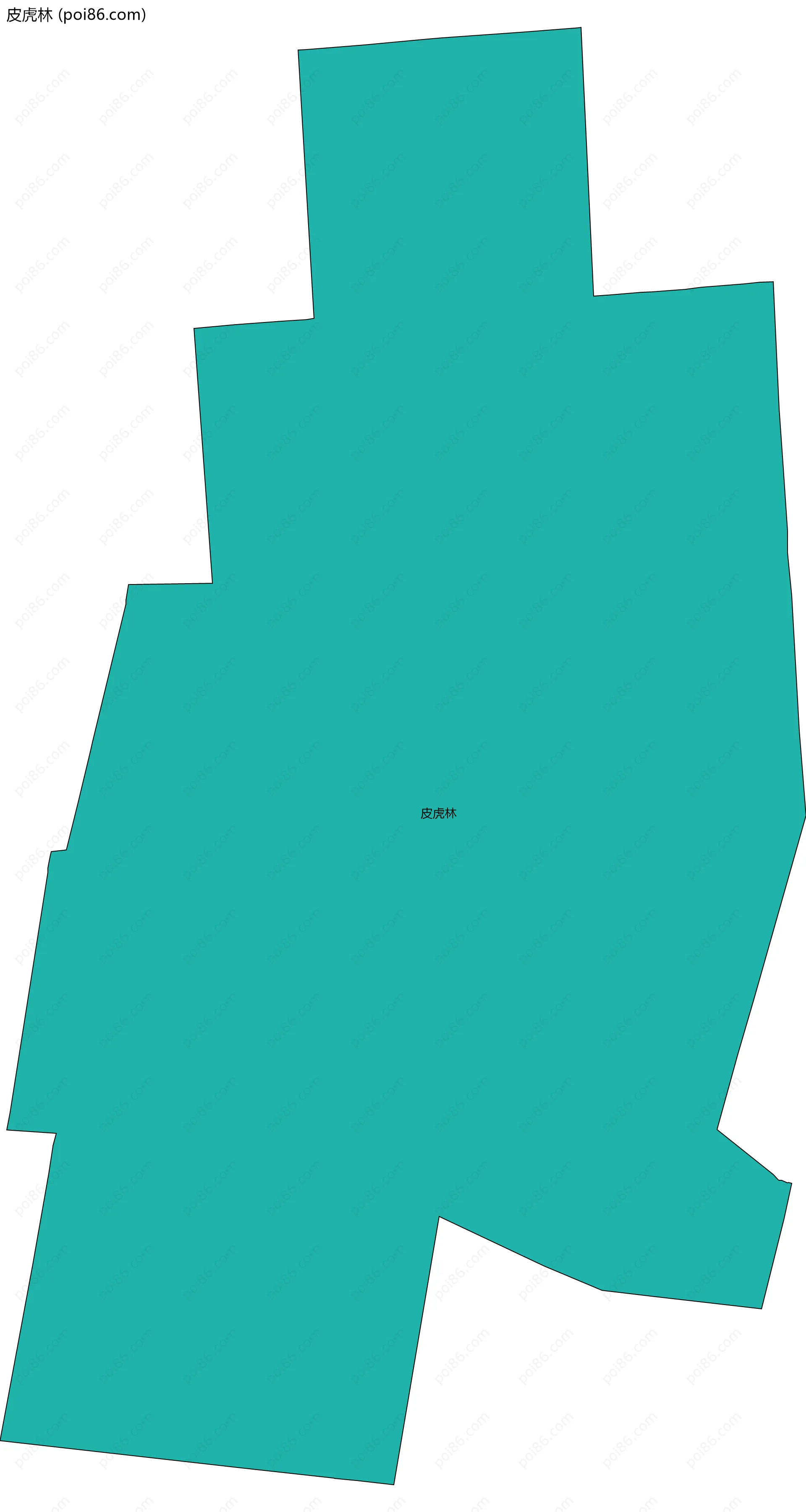 皮虎林边界地图