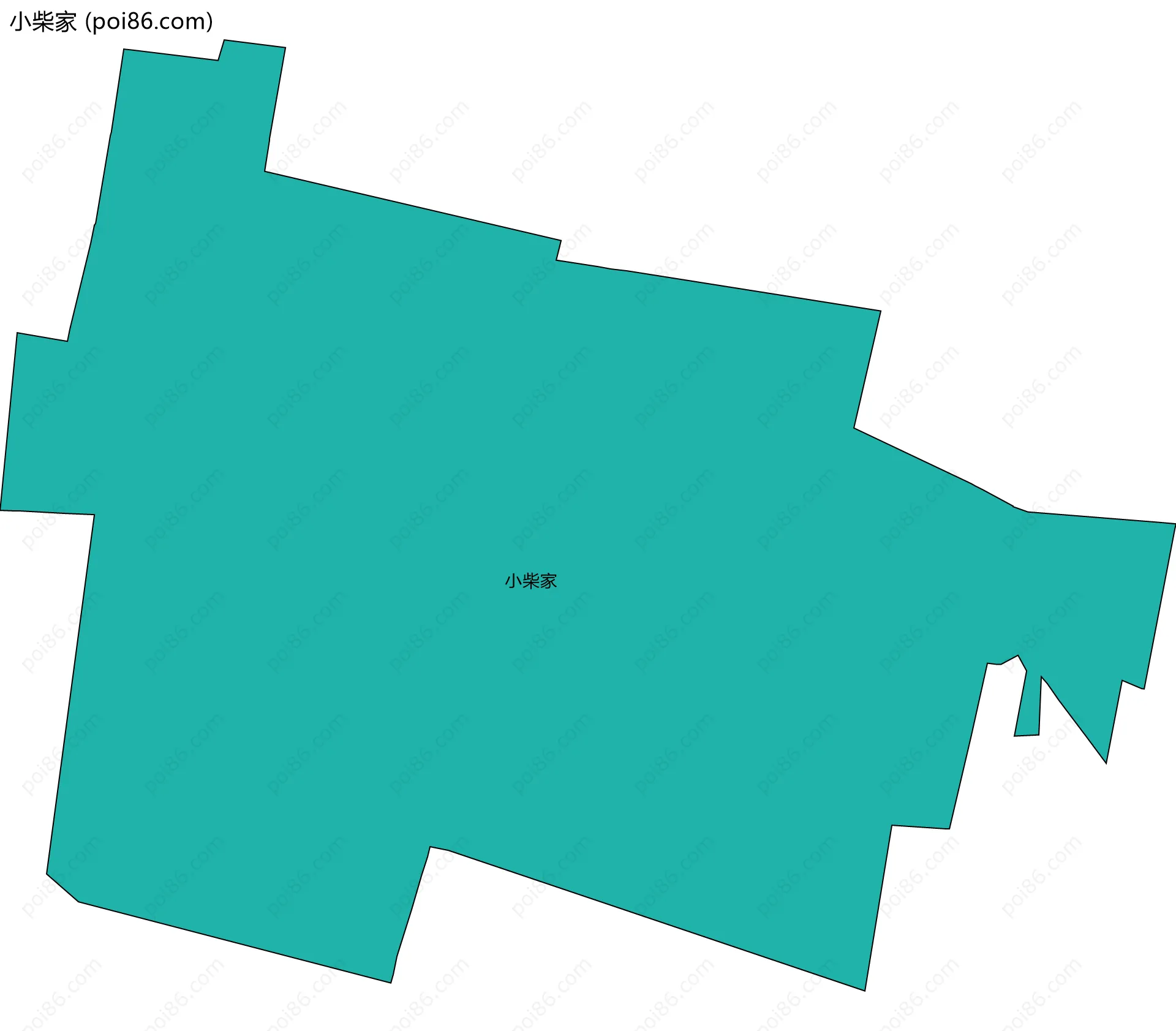 小柴家边界地图