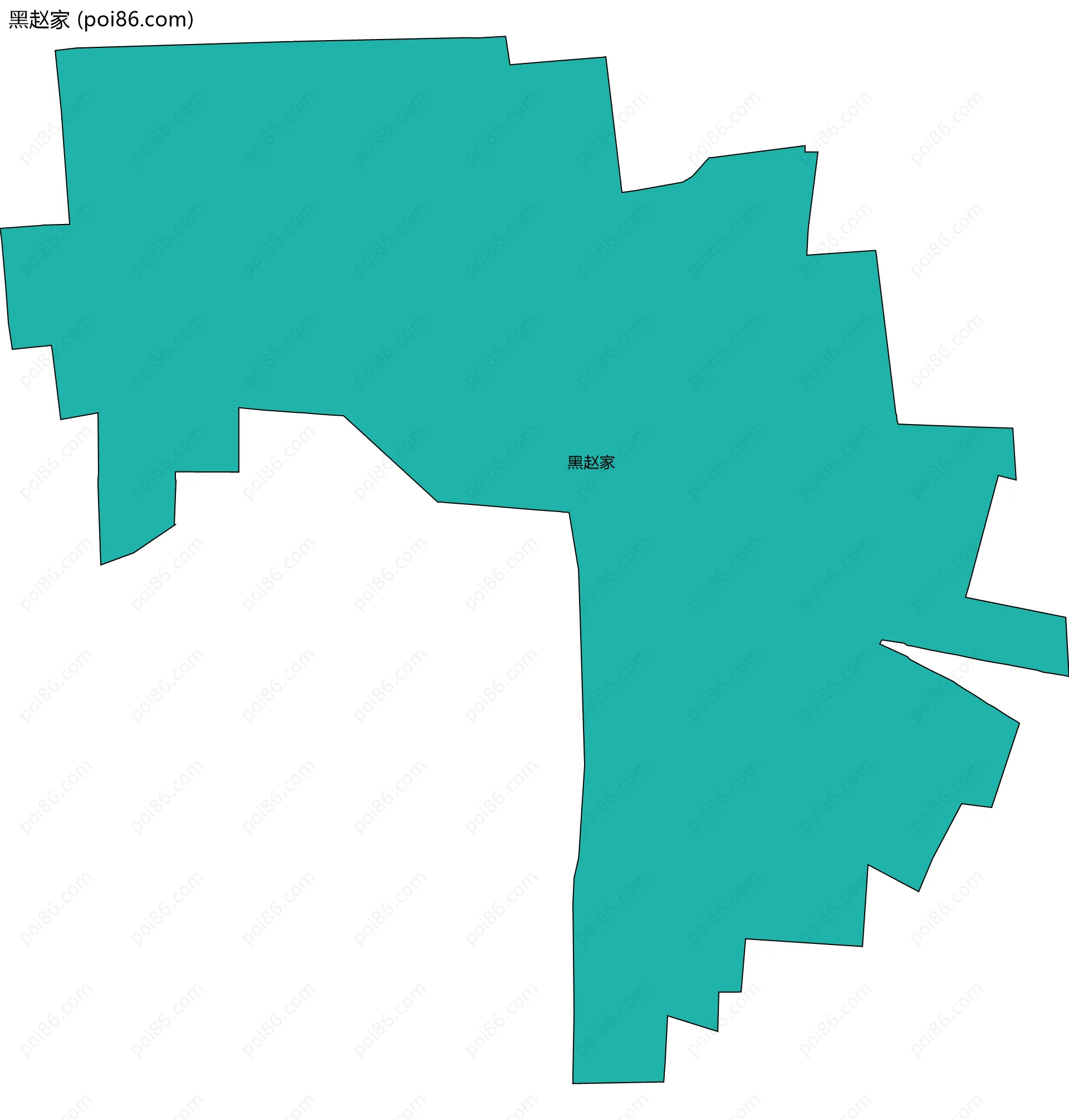 黑赵家边界地图