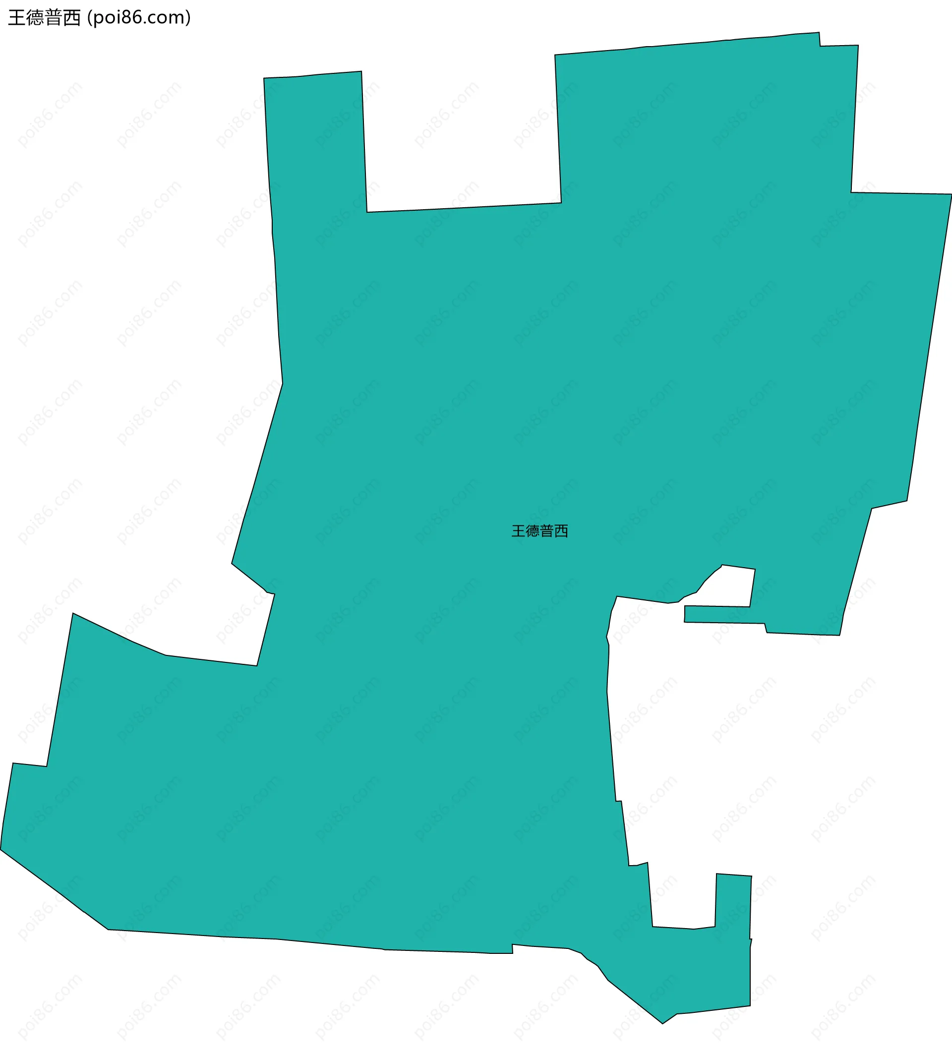 王德普西边界地图
