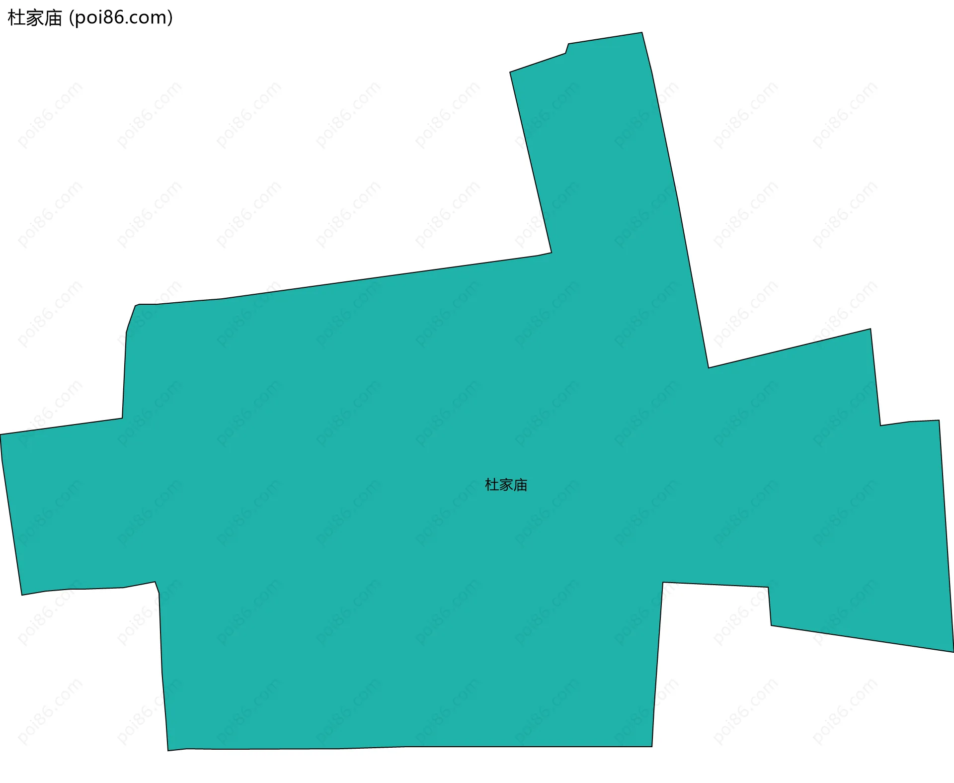 杜家庙边界地图