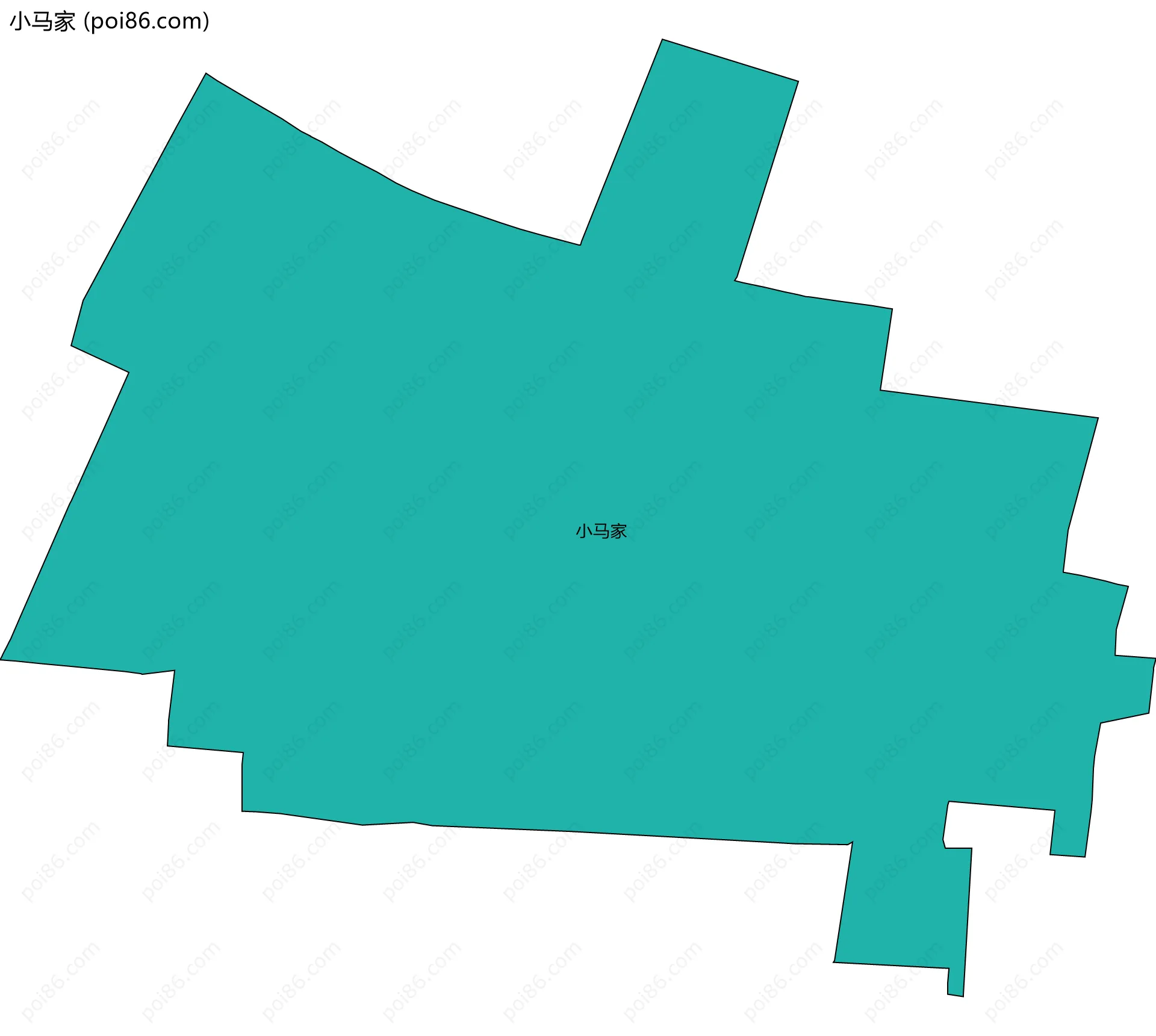 小马家边界地图