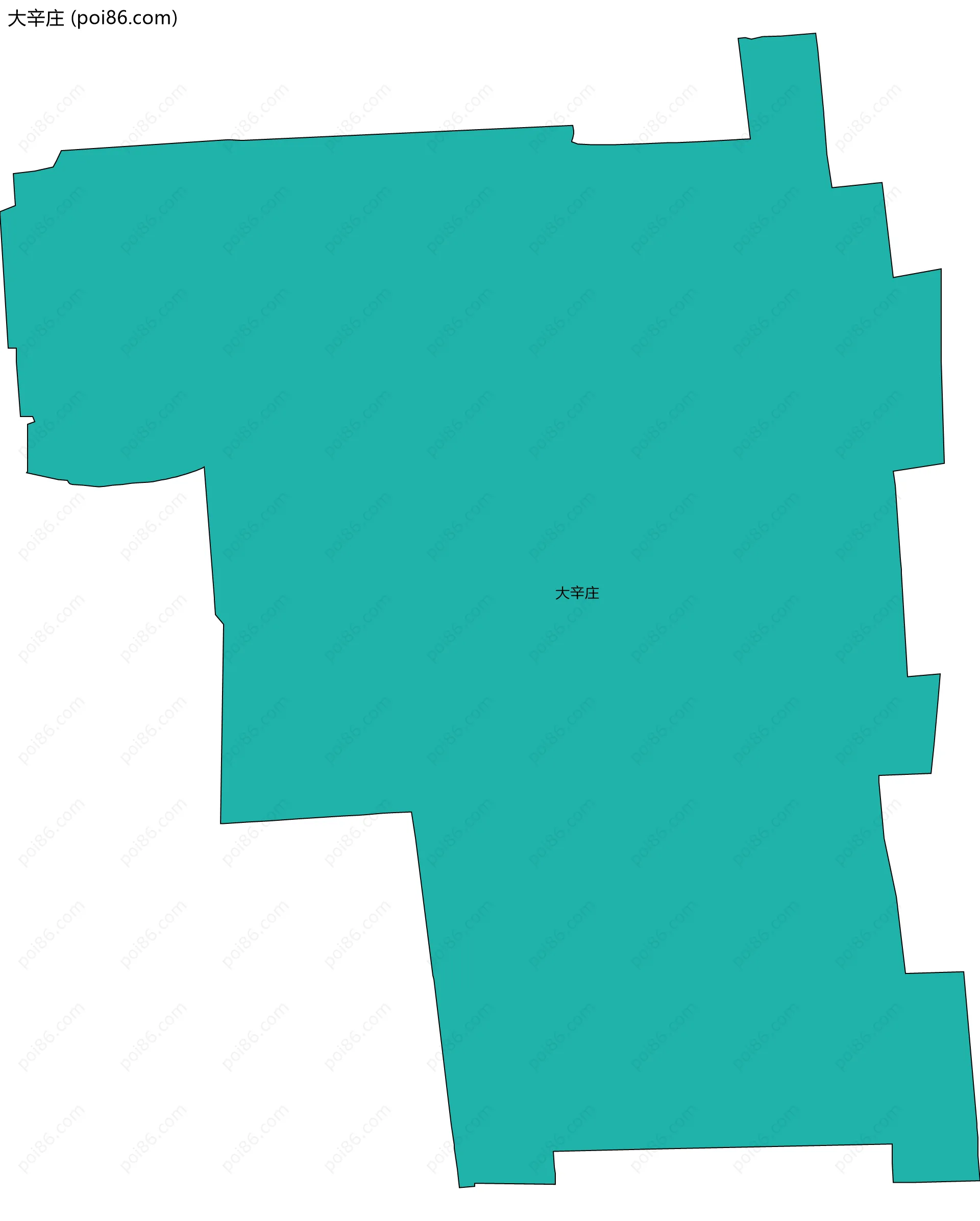 大辛庄边界地图