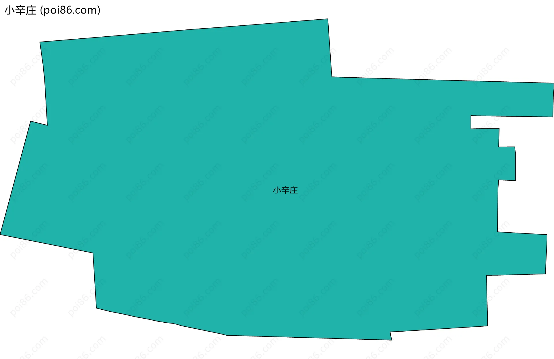 小辛庄边界地图