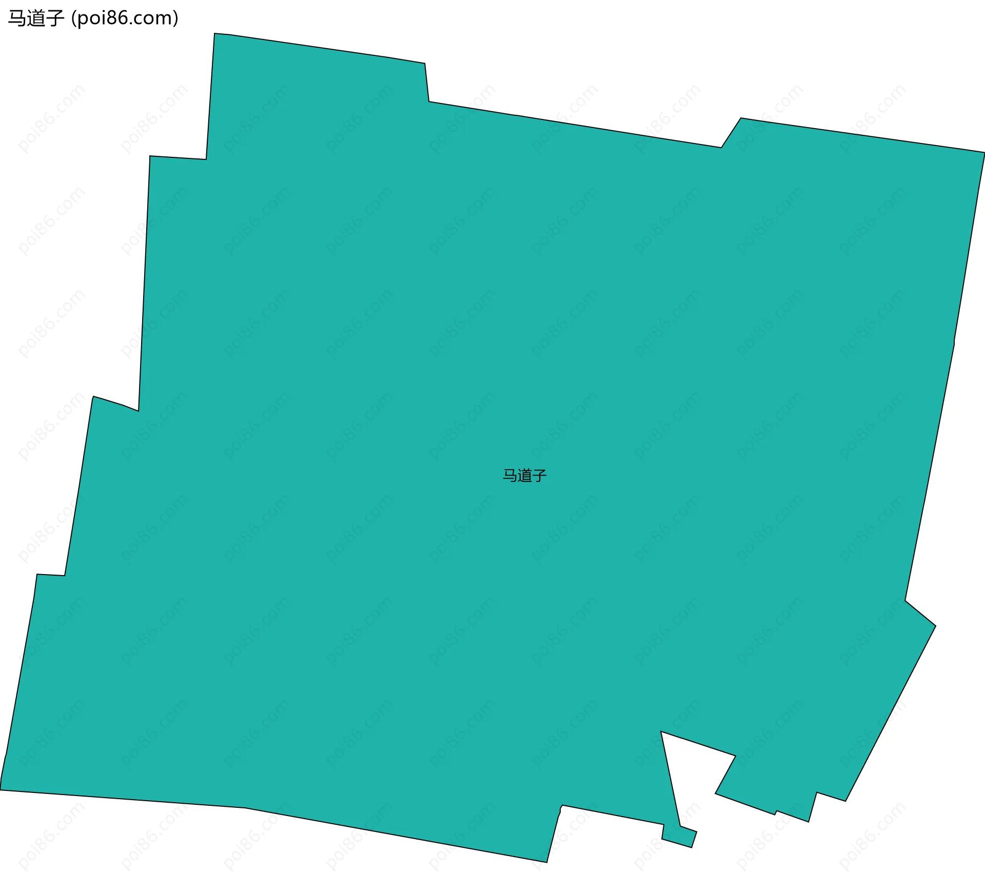 马道子边界地图