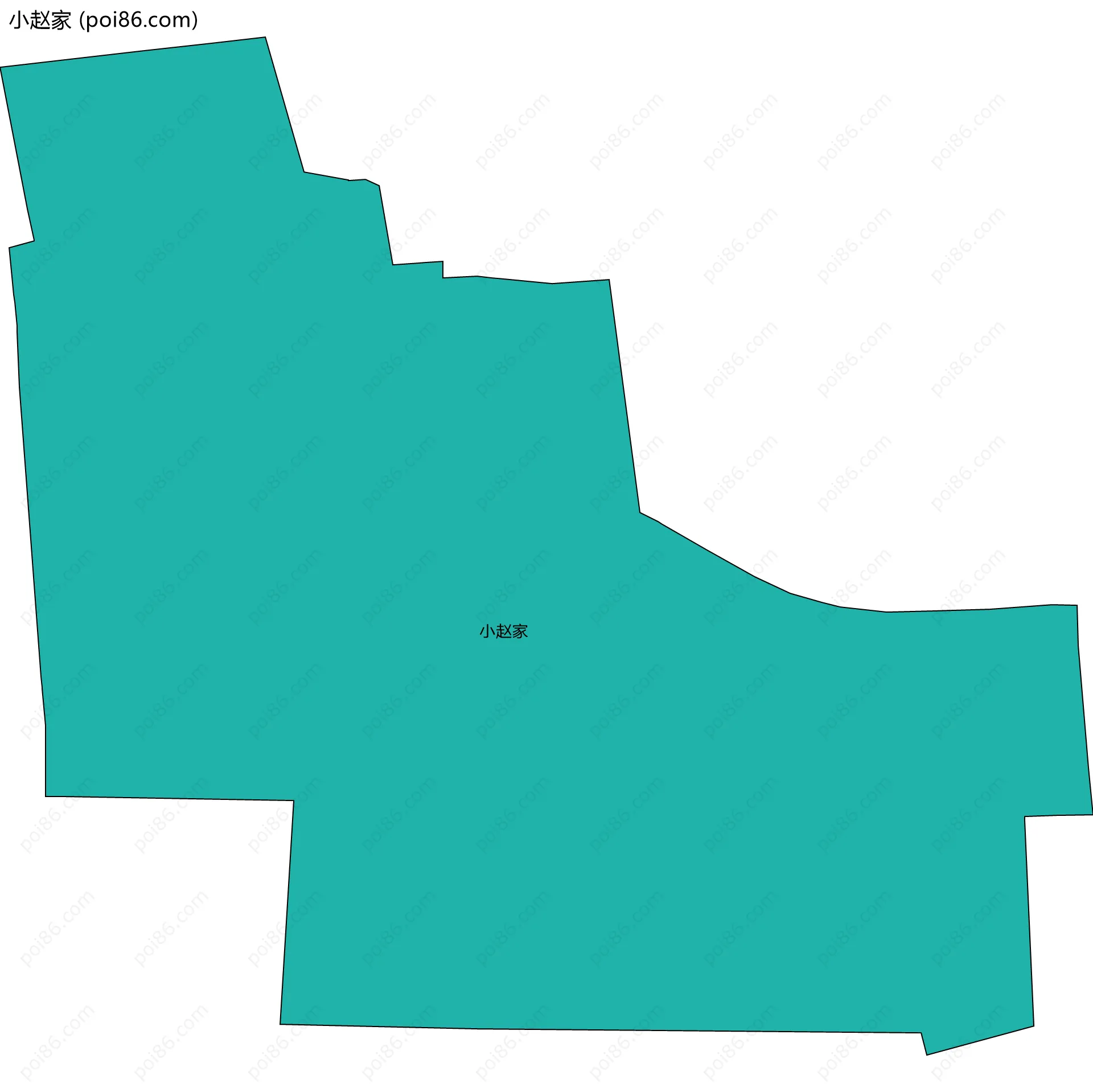 小赵家边界地图