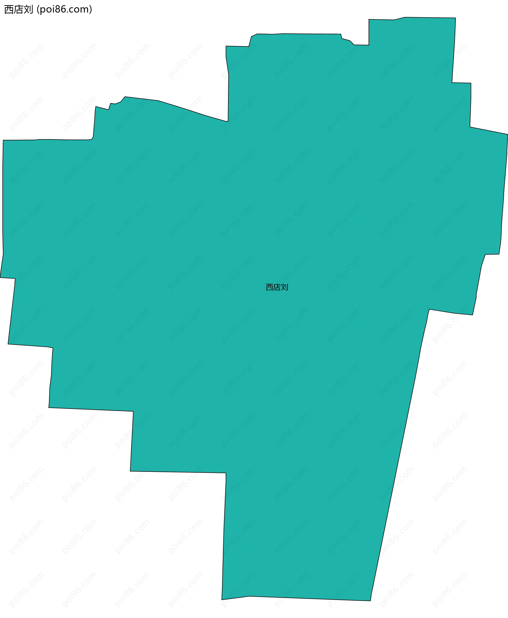 西店刘边界地图