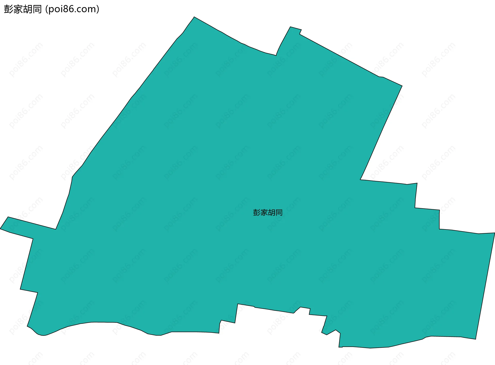 彭家胡同边界地图