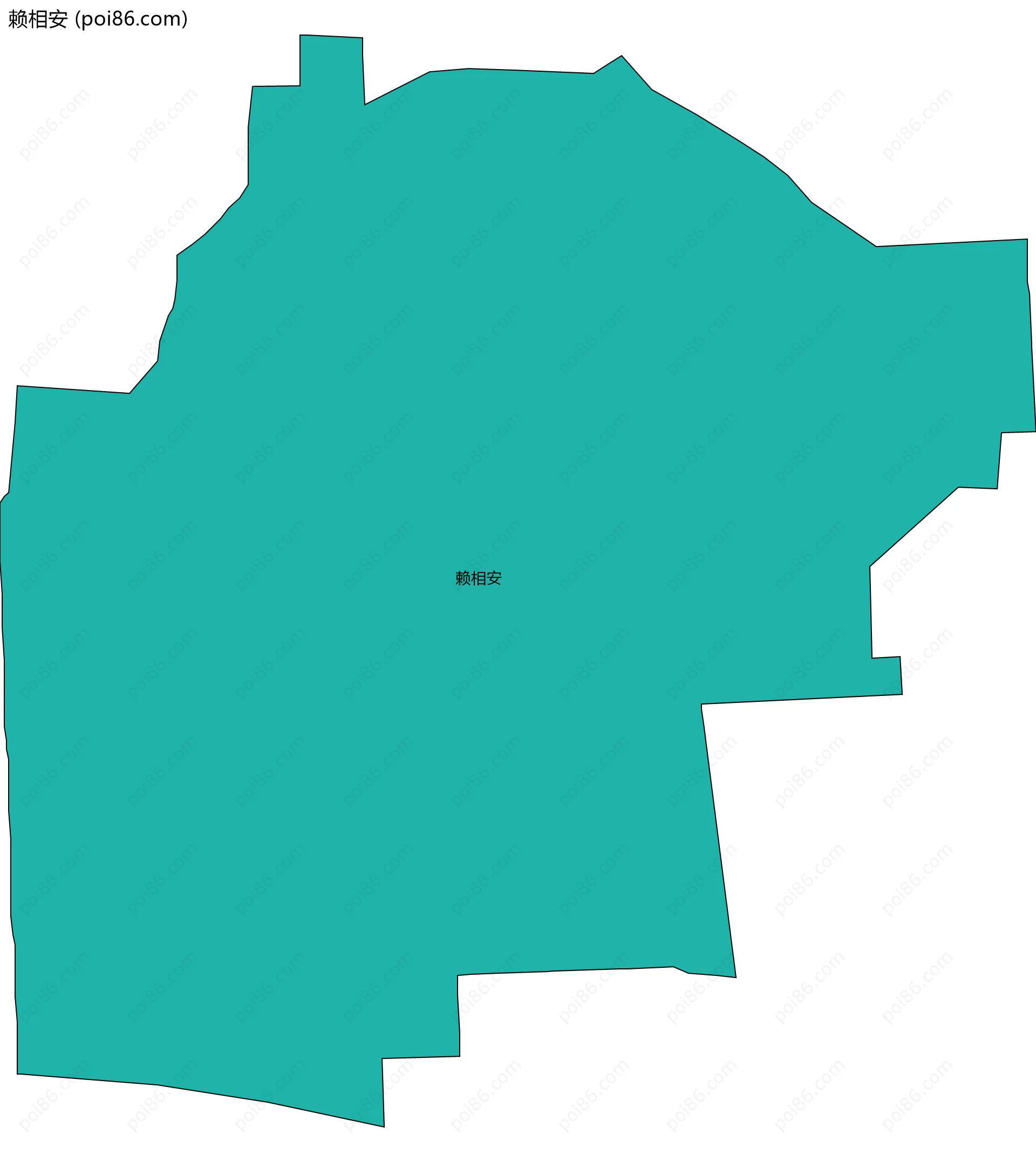 赖相安边界地图