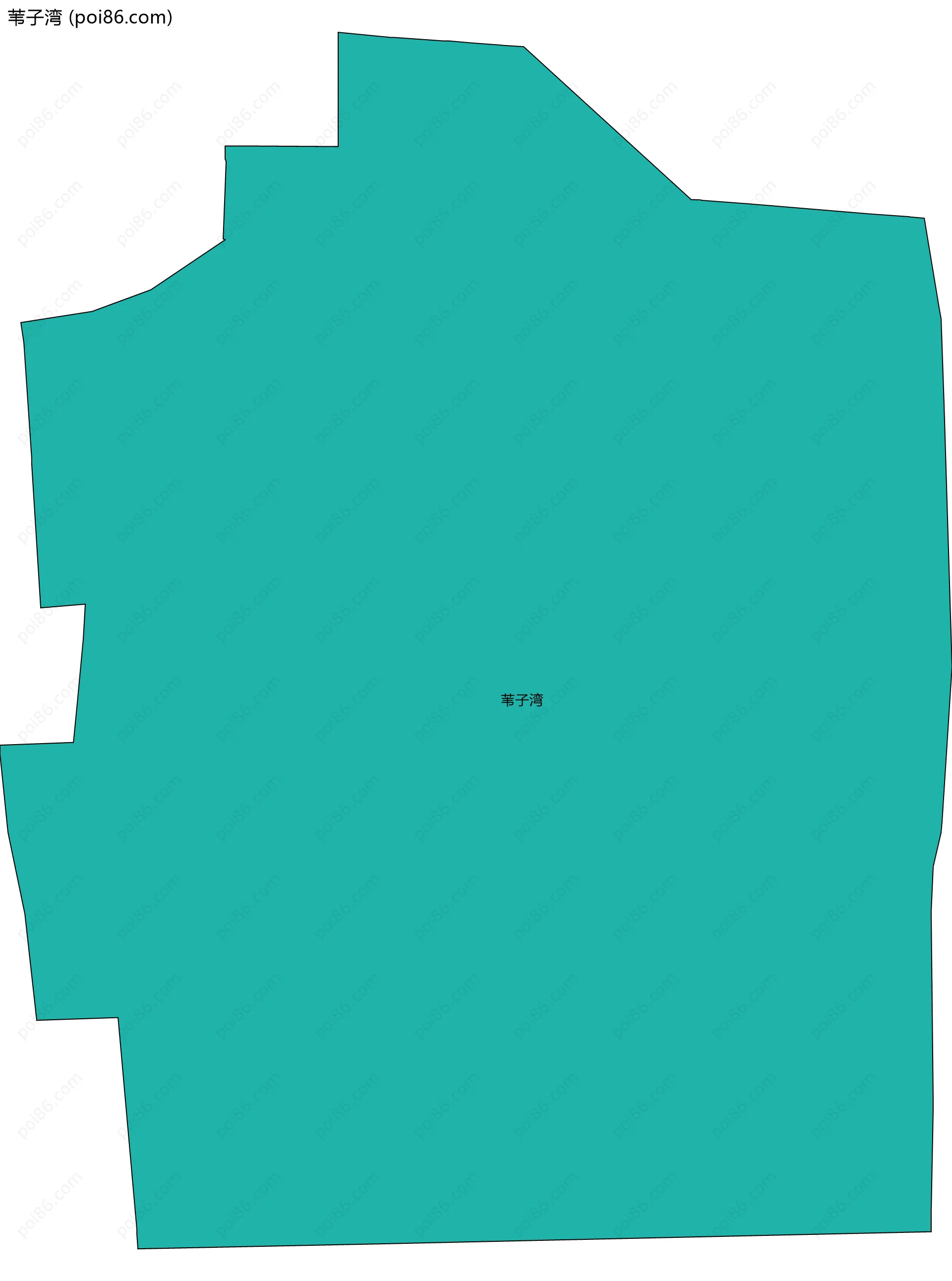 苇子湾边界地图