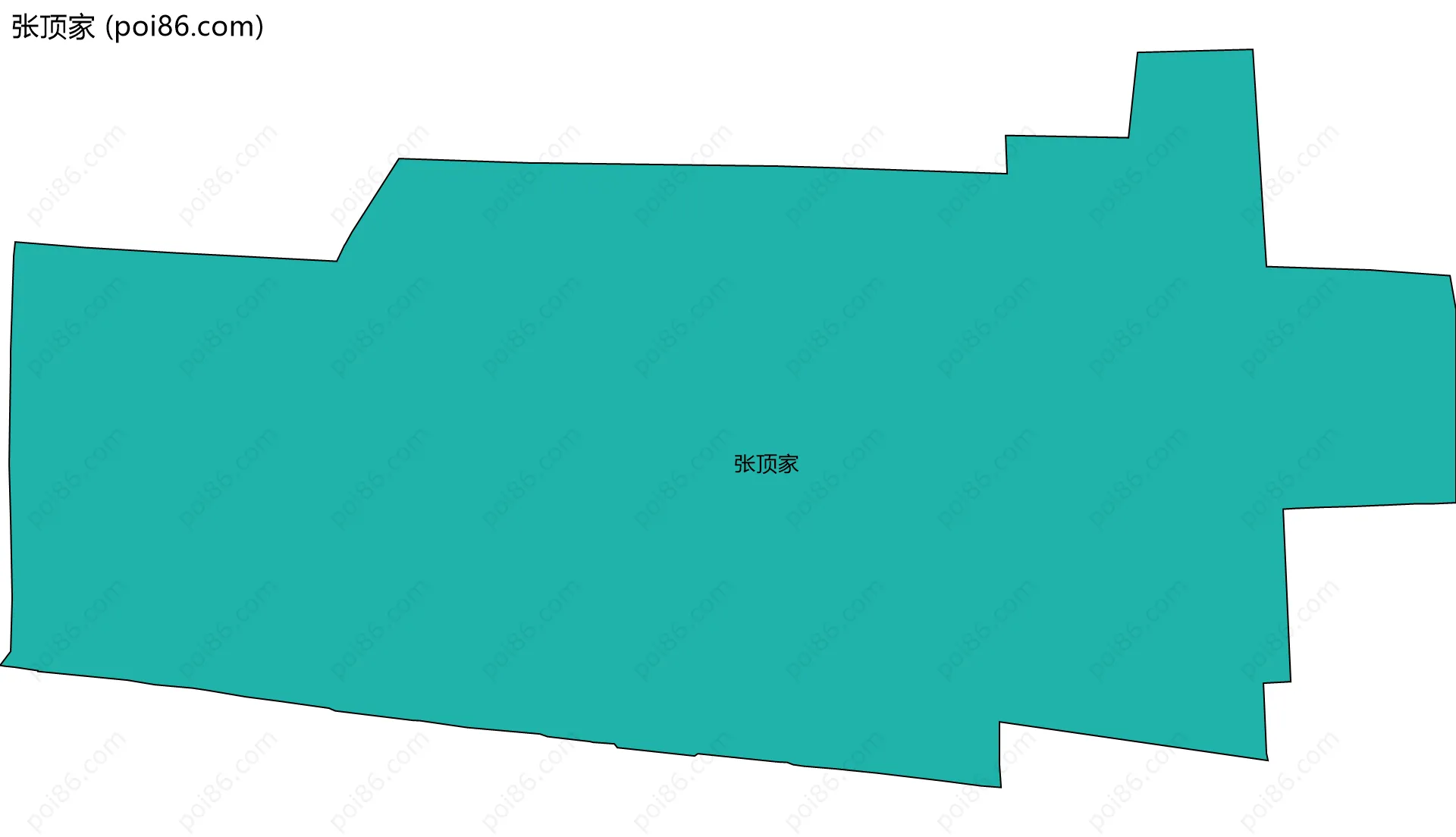 张顶家边界地图