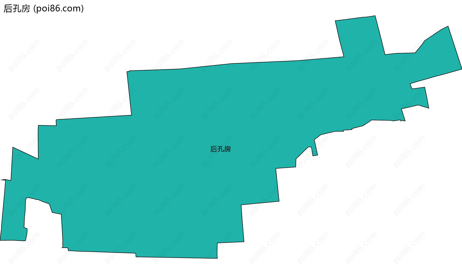 后孔房边界地图