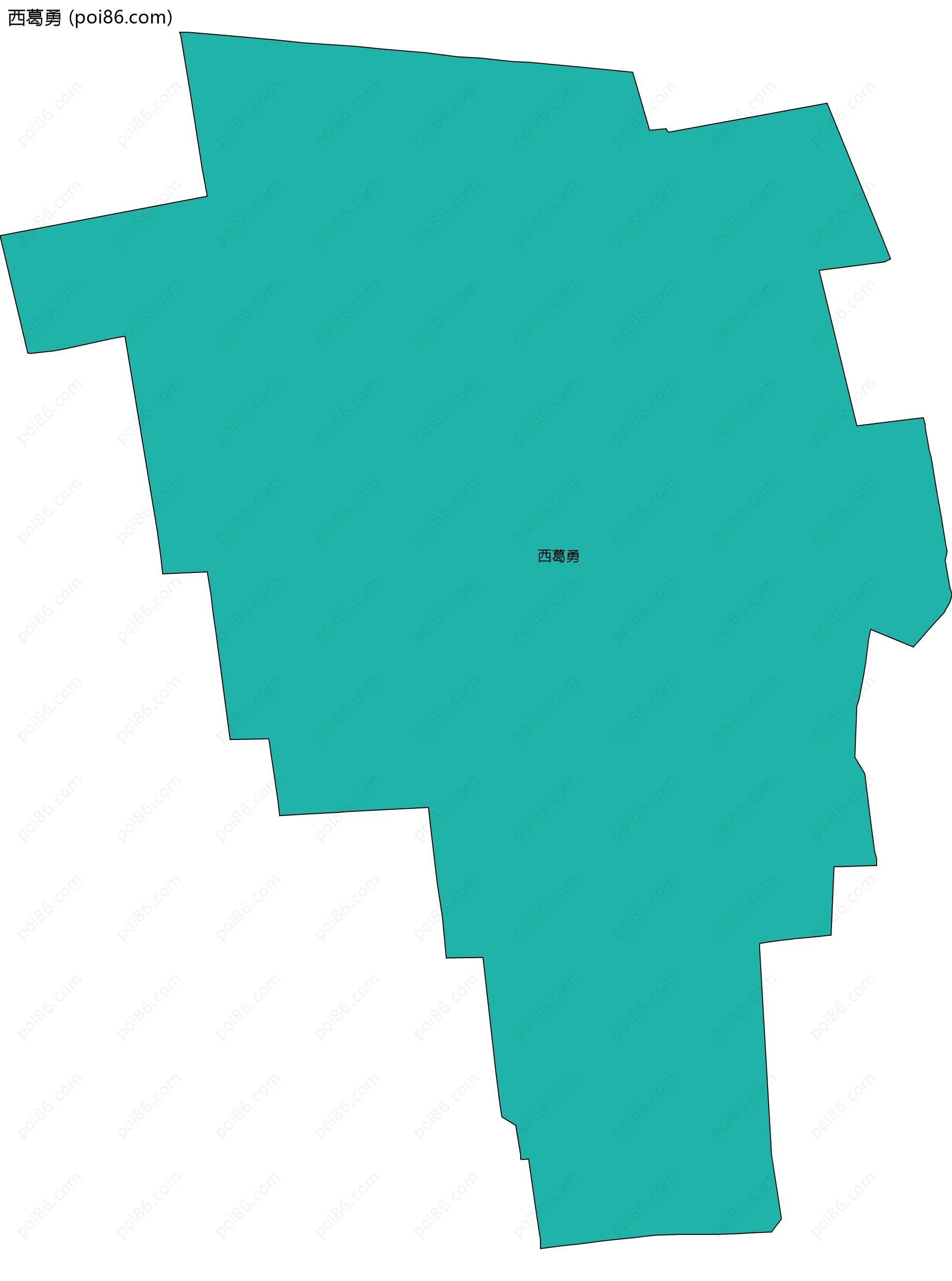 西葛勇边界地图