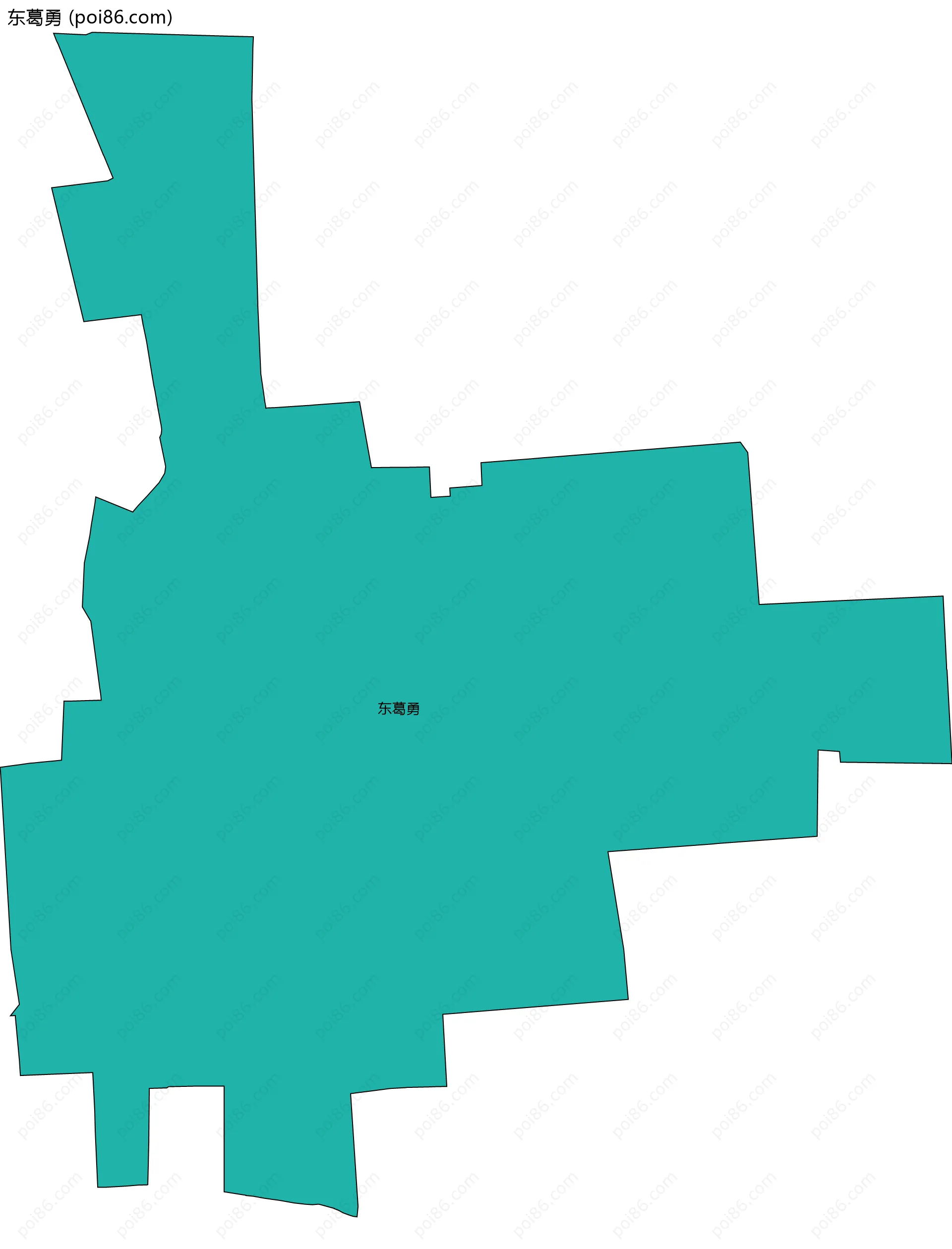 东葛勇边界地图