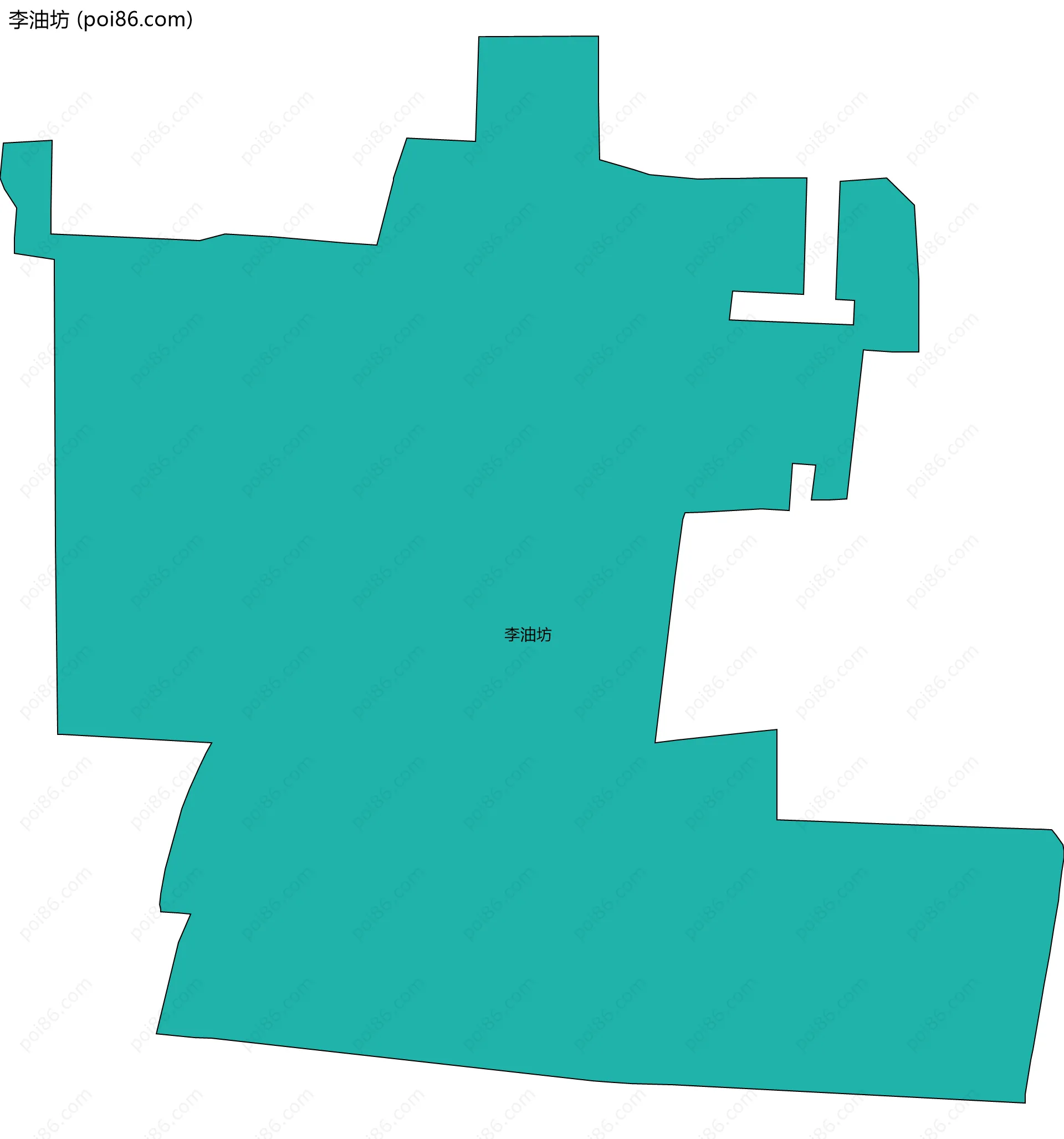 李油坊边界地图