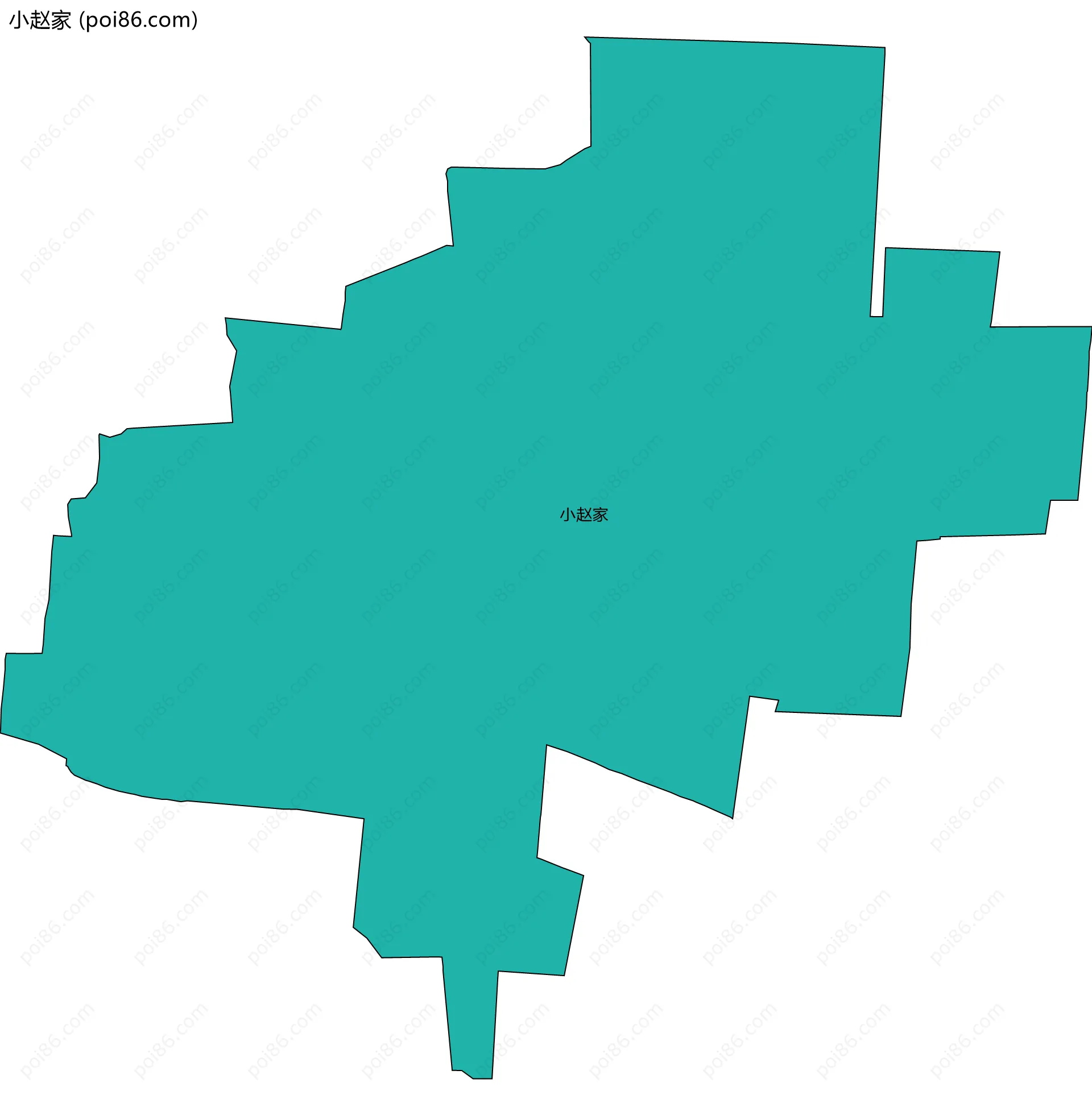 小赵家边界地图