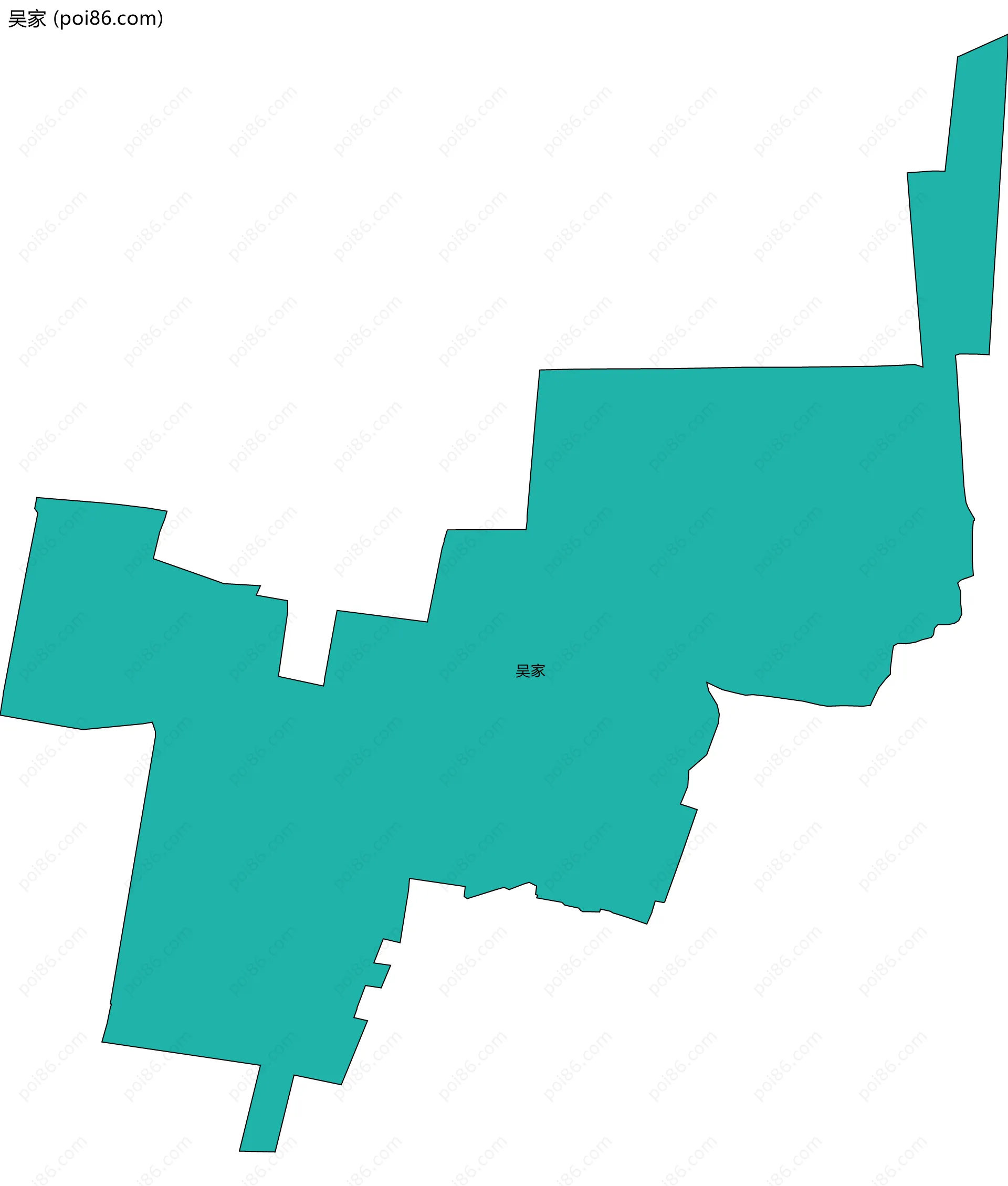 吴家边界地图