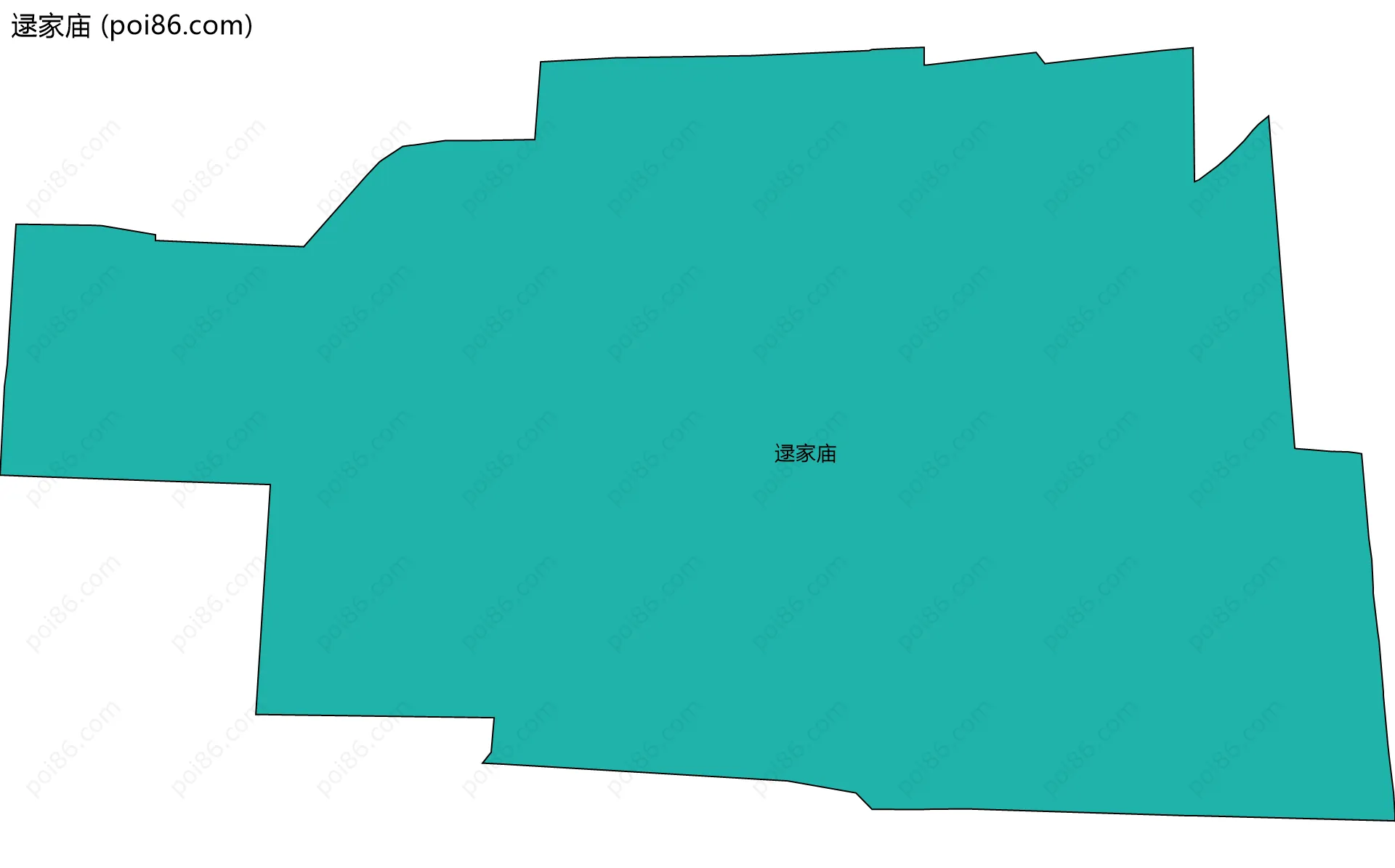 逯家庙边界地图