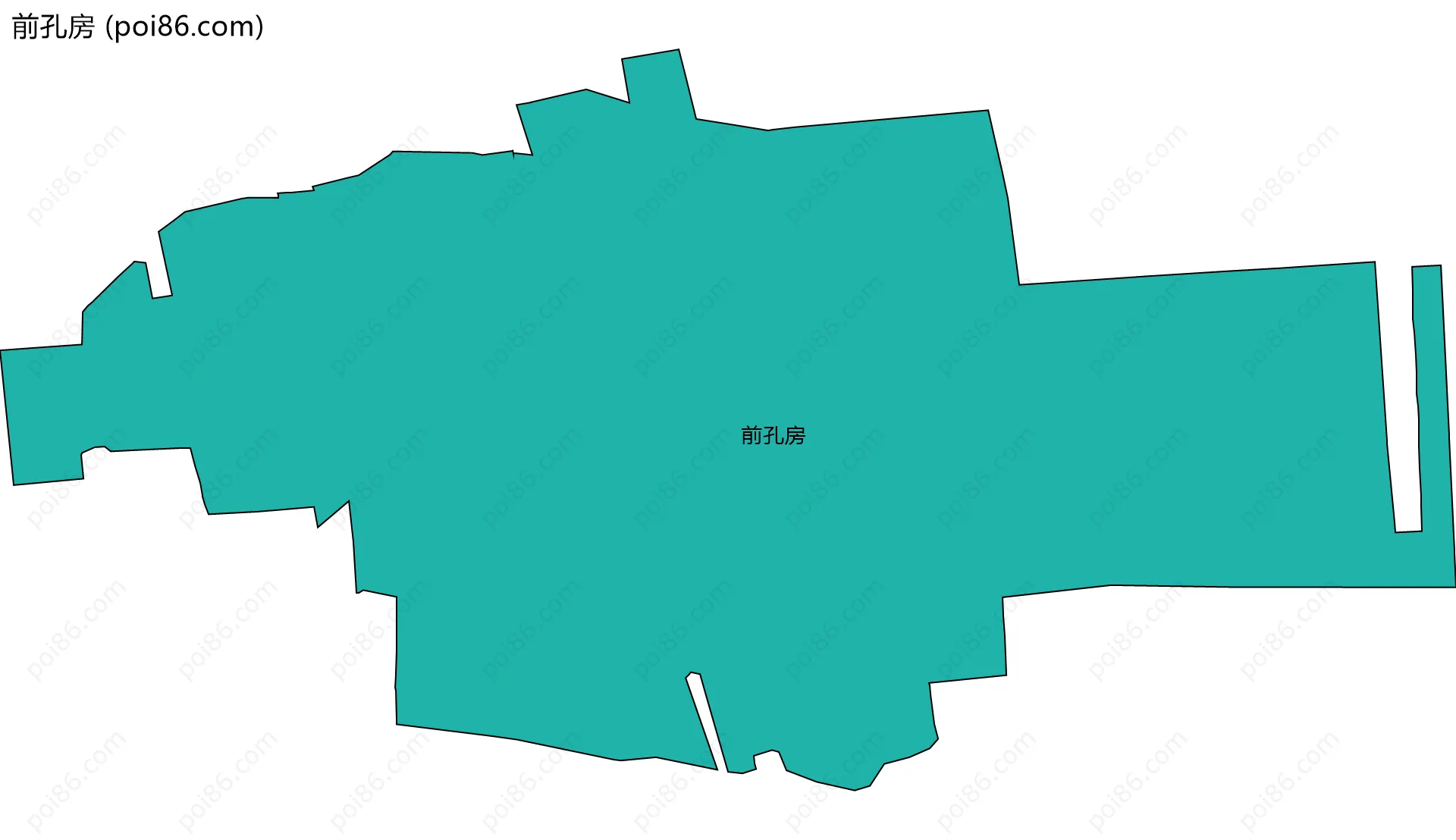 前孔房边界地图