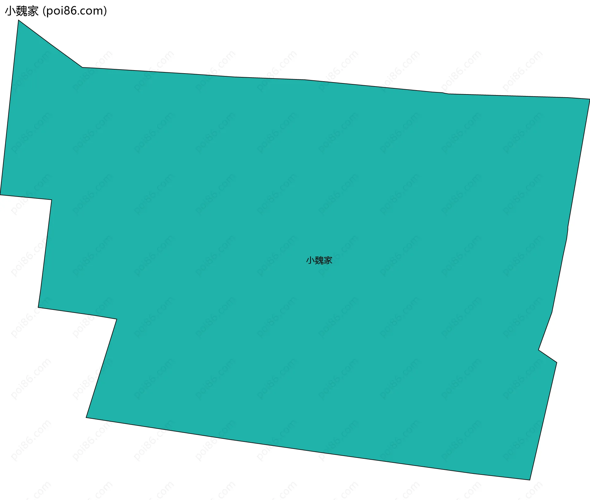 小魏家边界地图