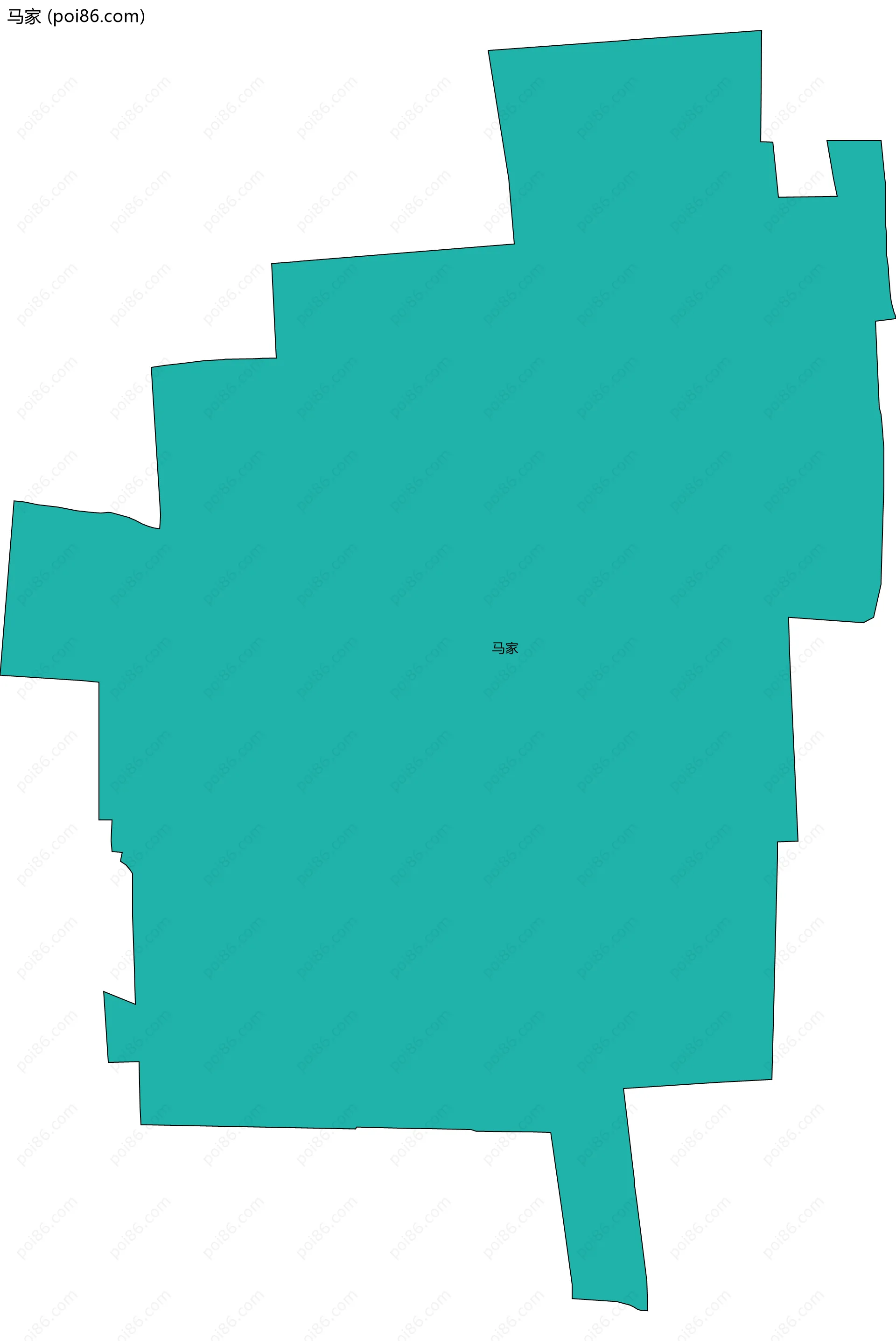 马家边界地图