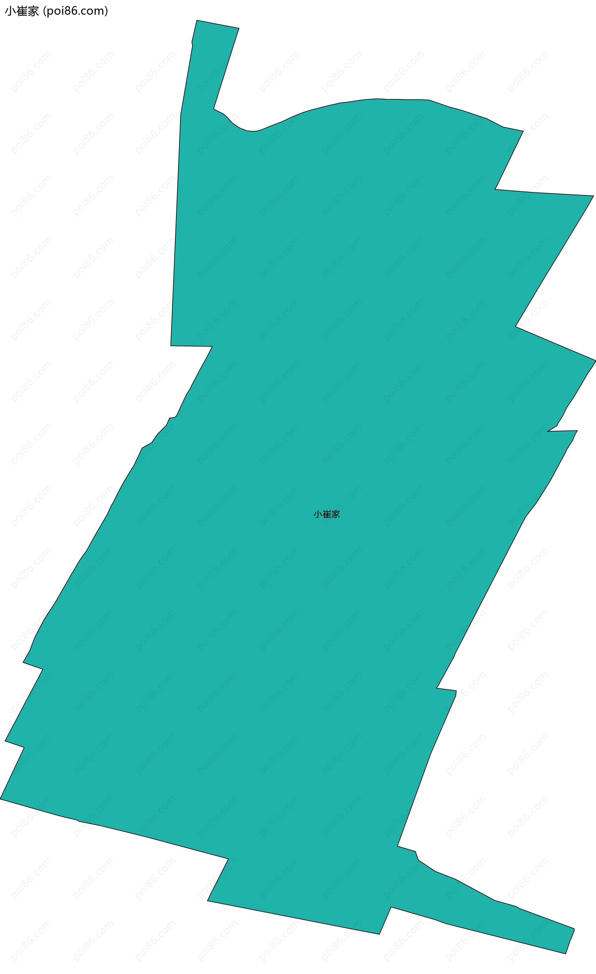 小崔家边界地图