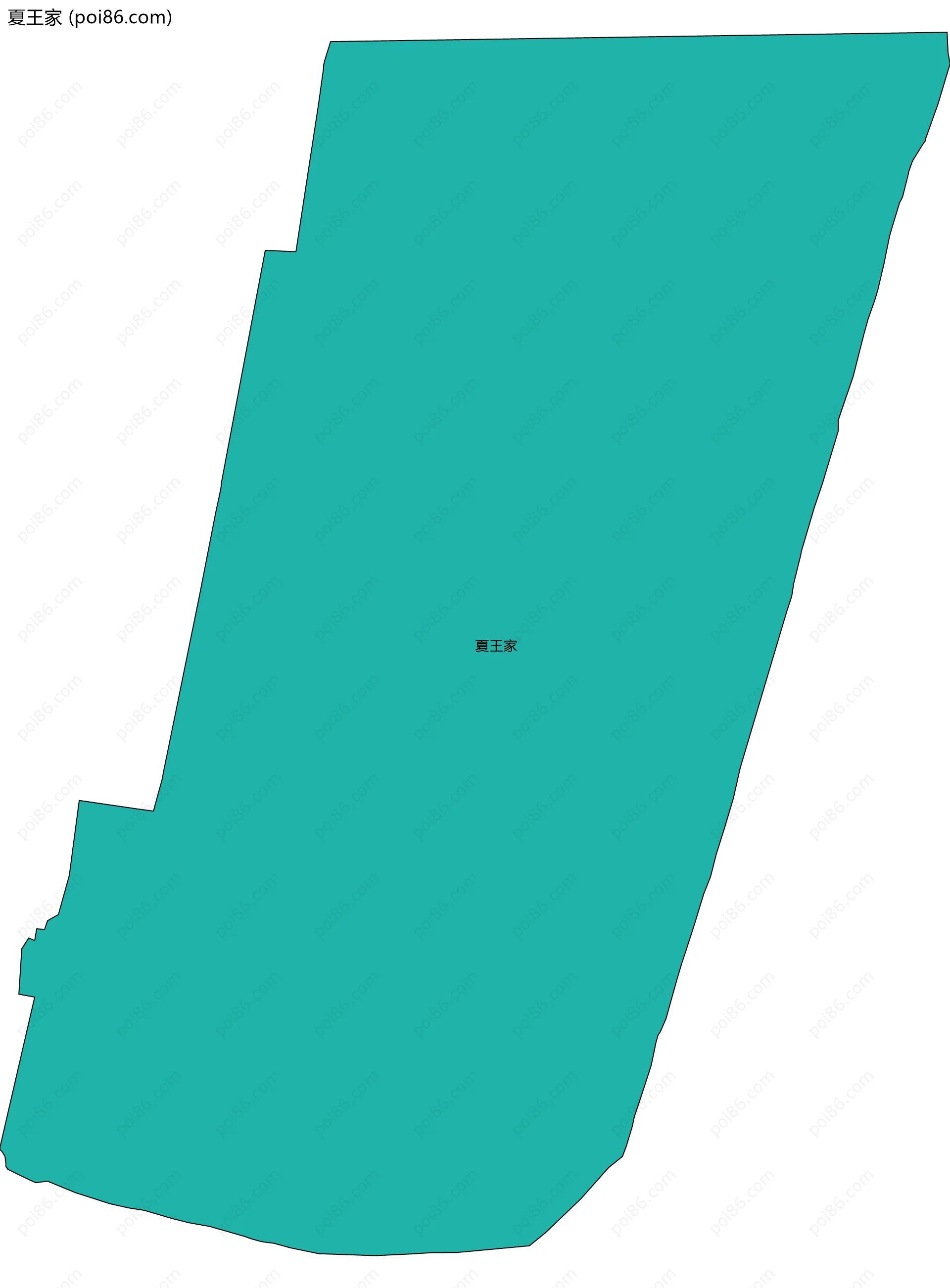 夏王家边界地图