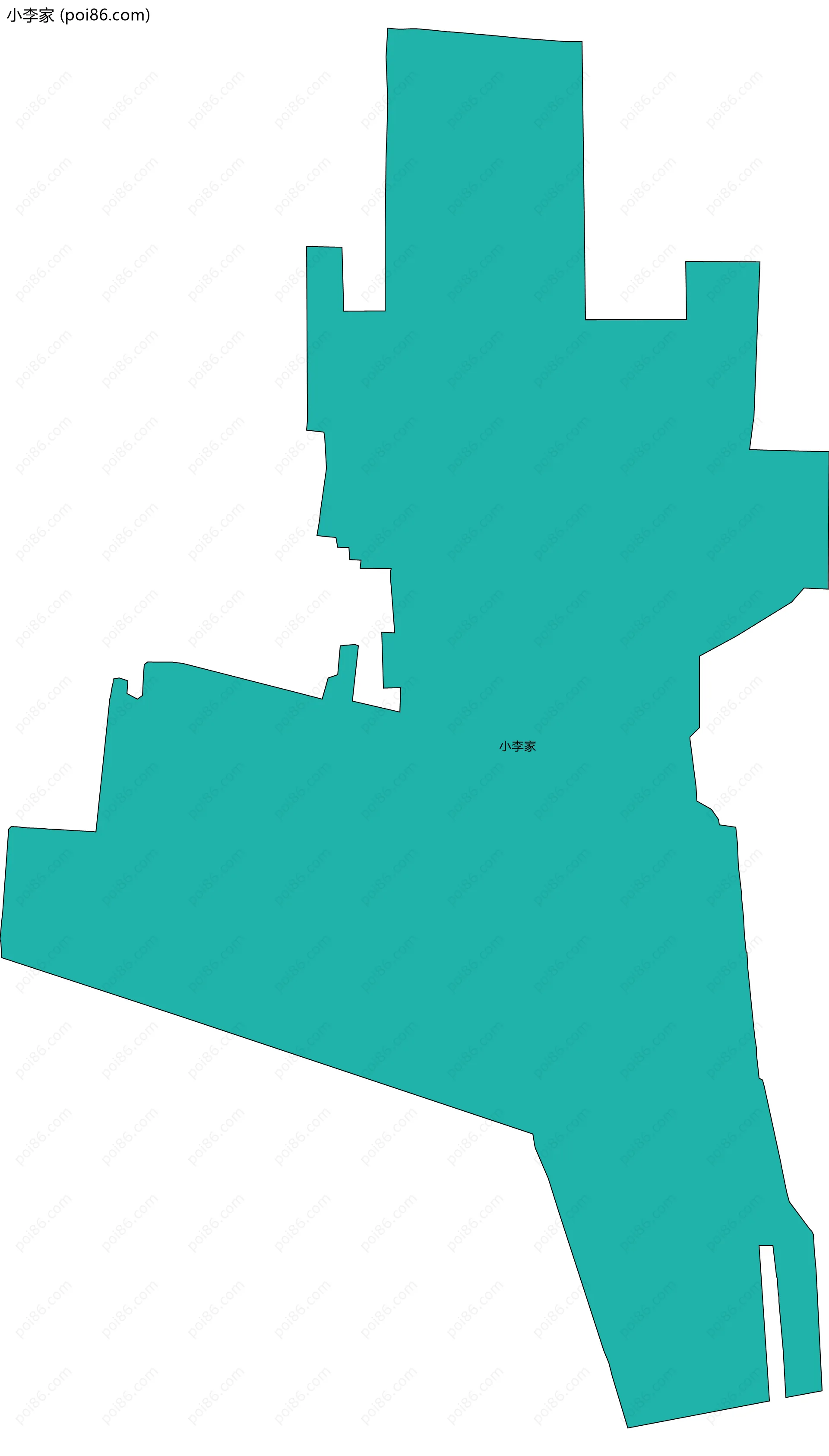 小李家边界地图