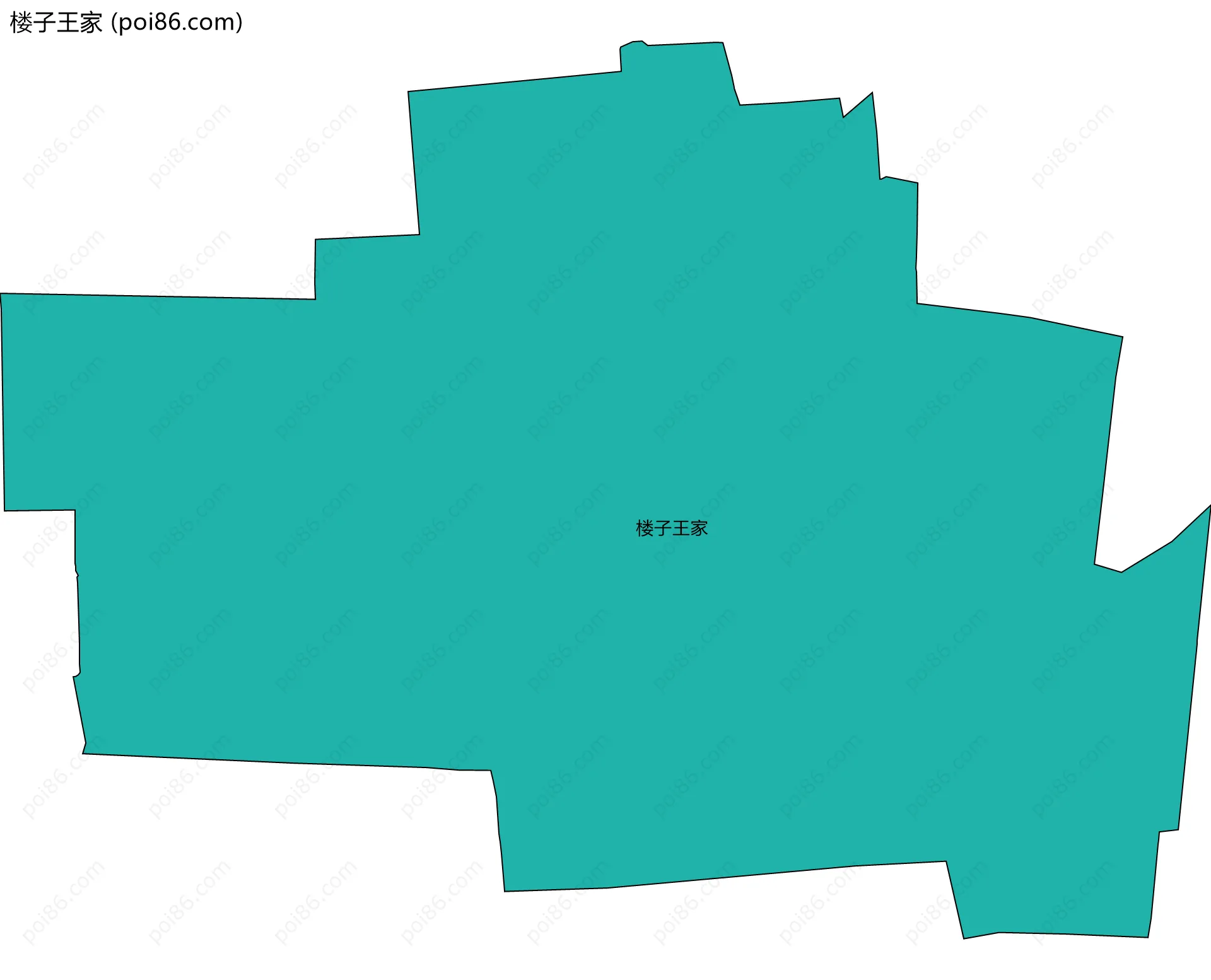 楼子王家边界地图