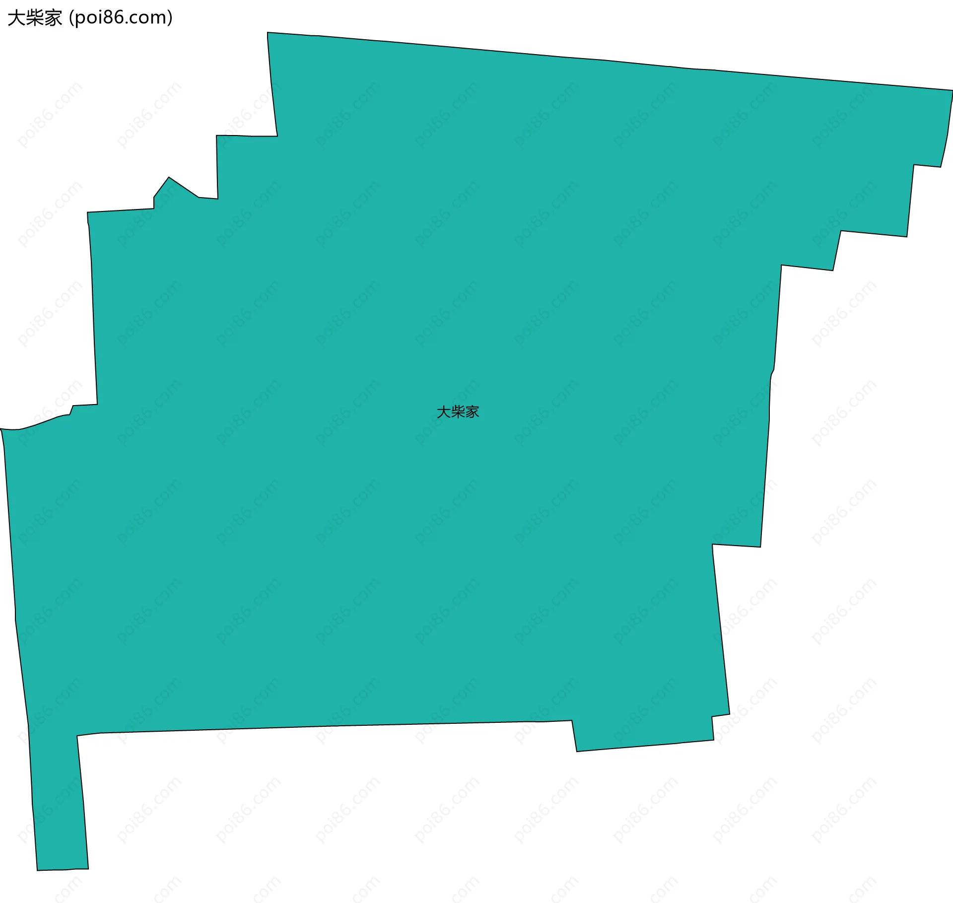 大柴家边界地图