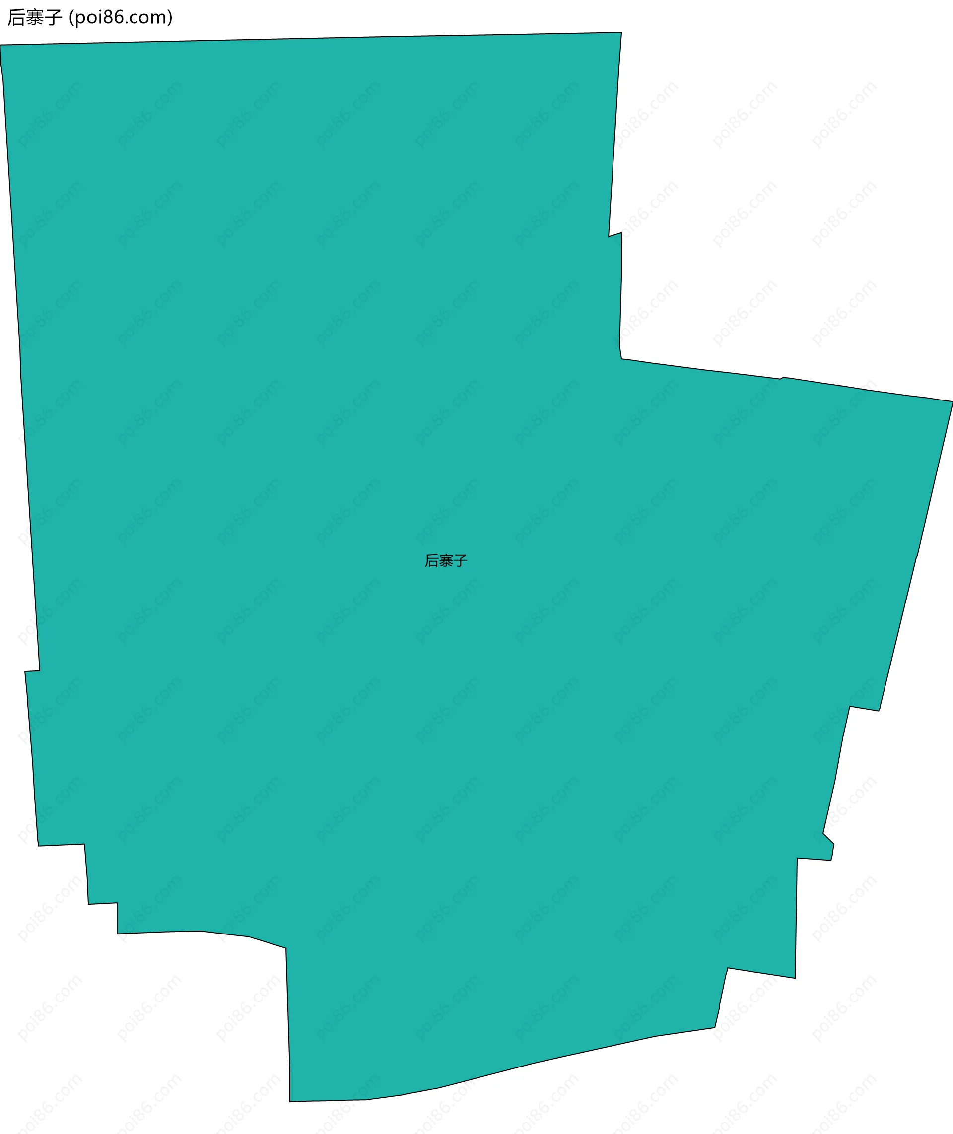 后寨子边界地图