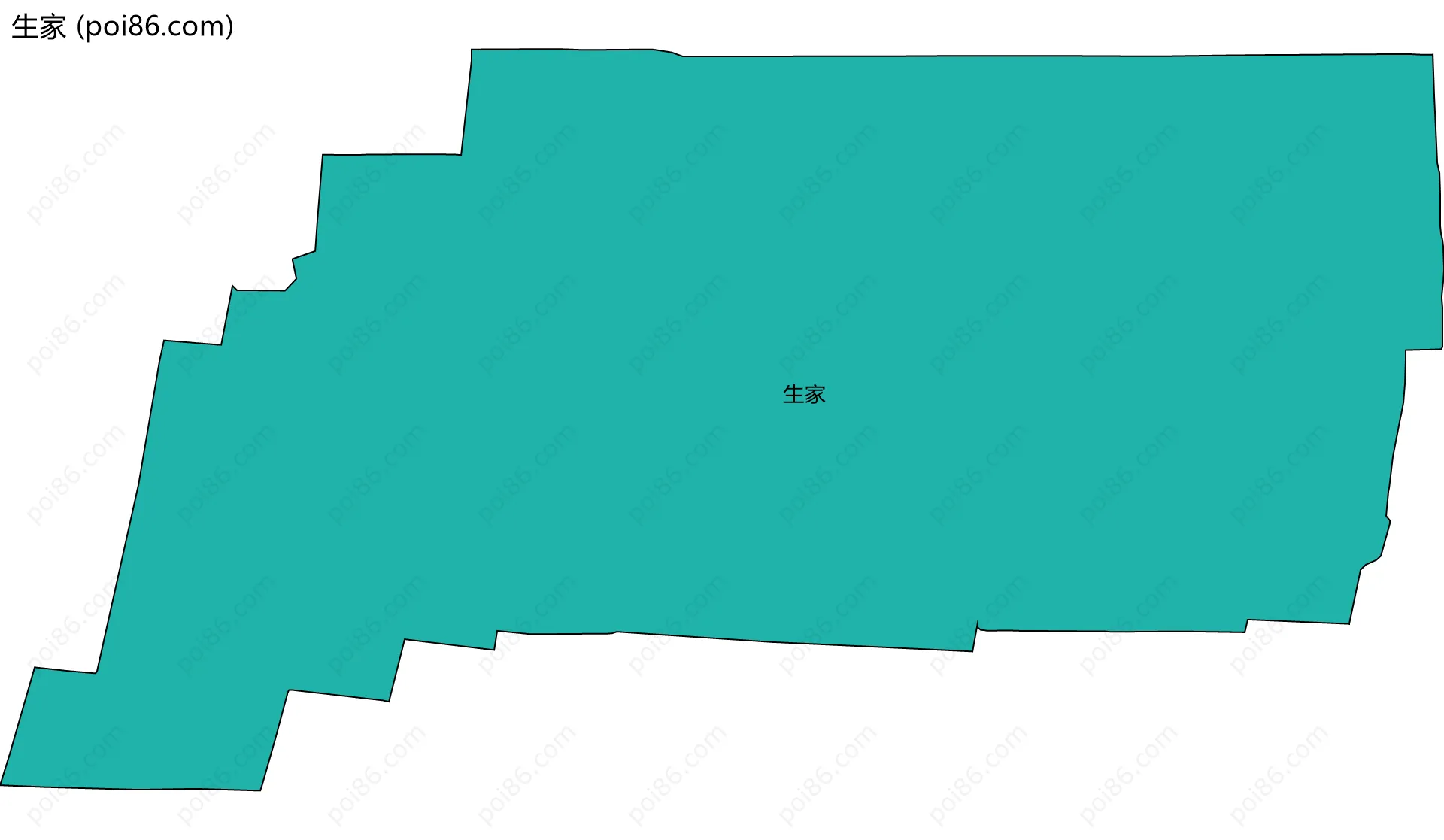 生家边界地图