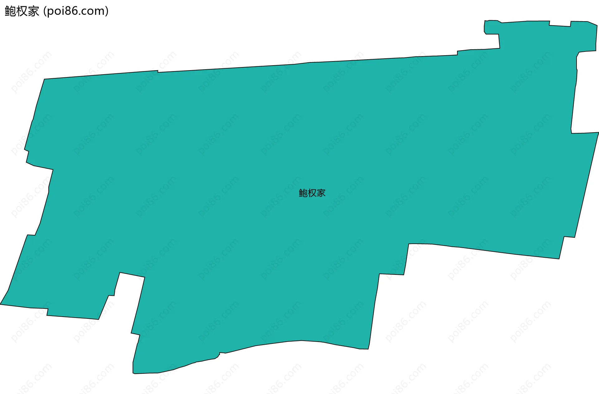 鲍权家边界地图