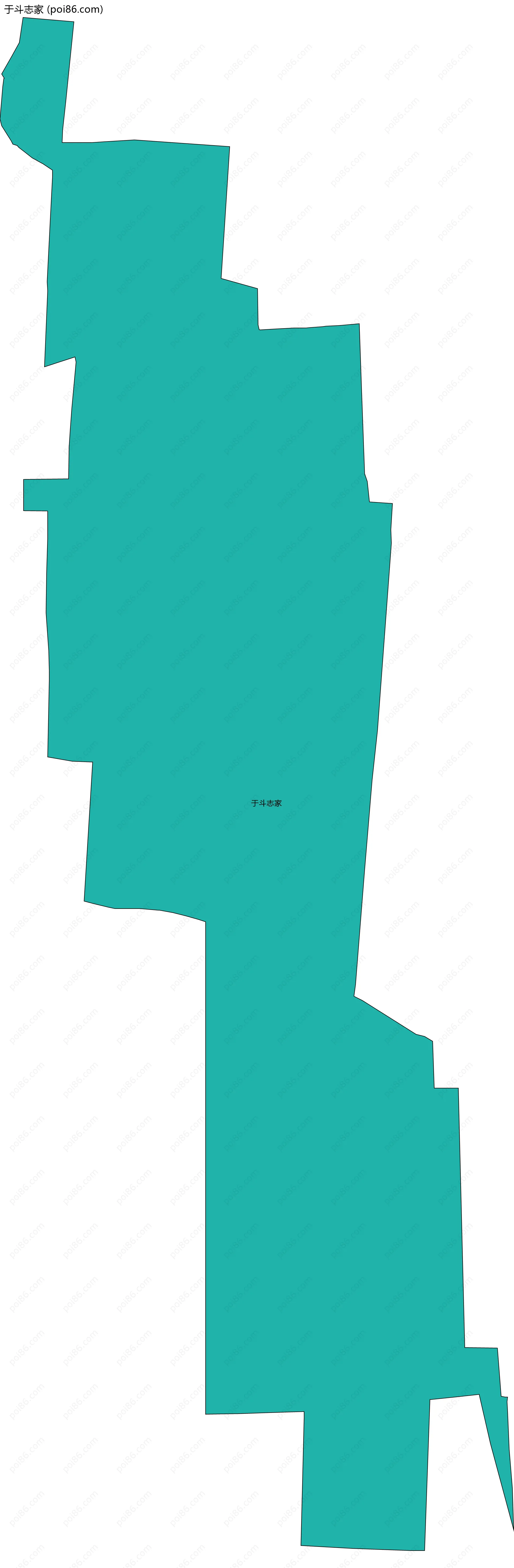 于斗志家边界地图