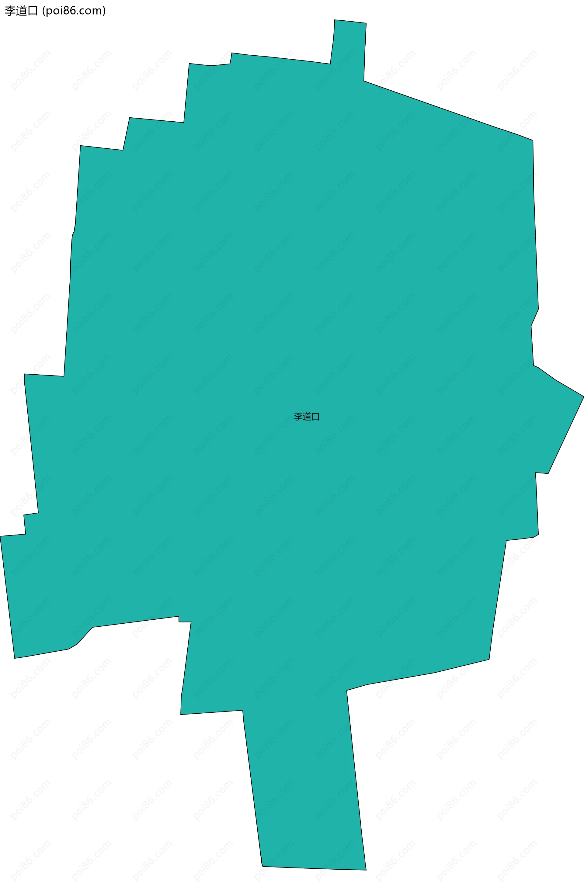 李道口边界地图