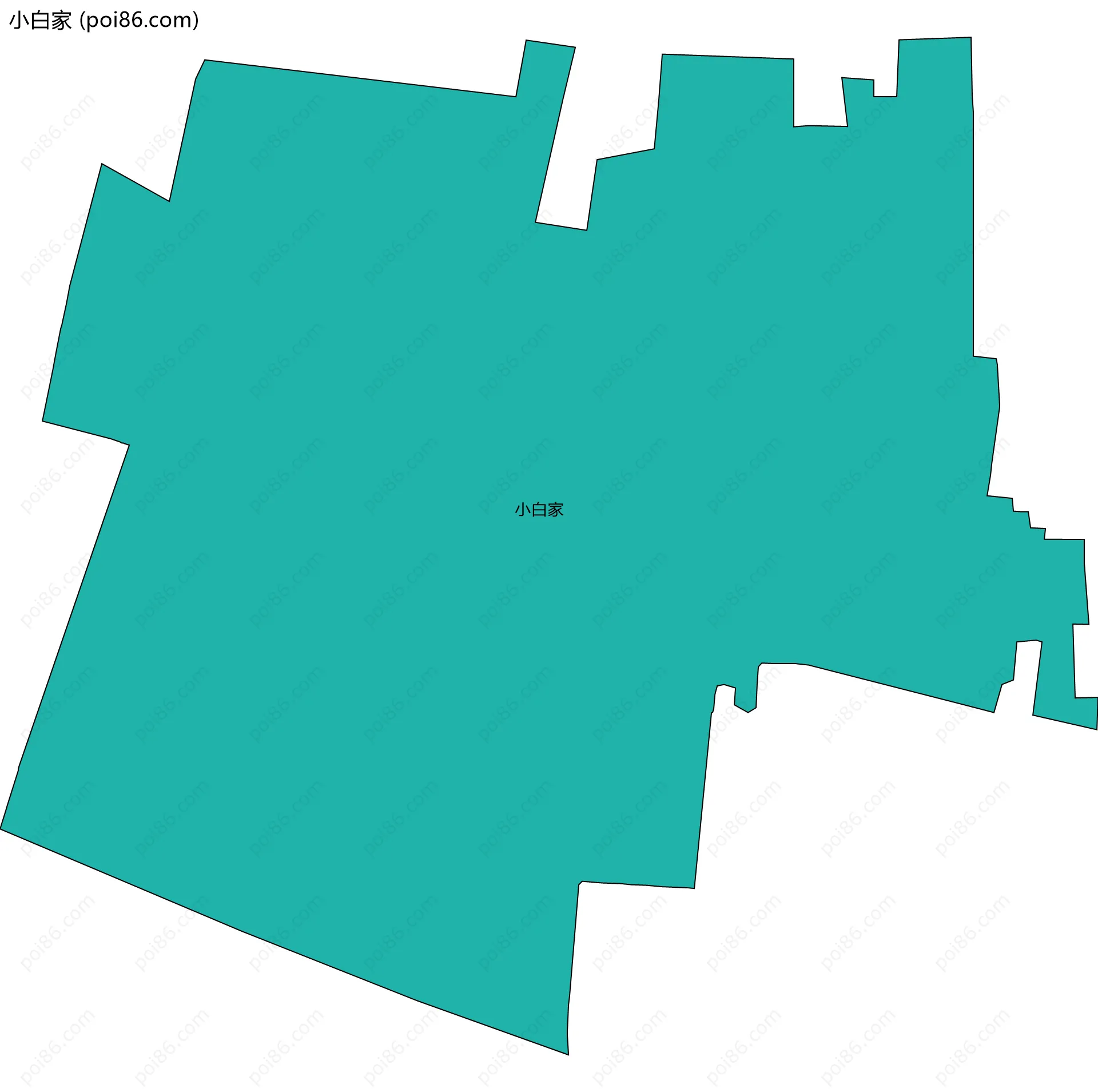 小白家边界地图