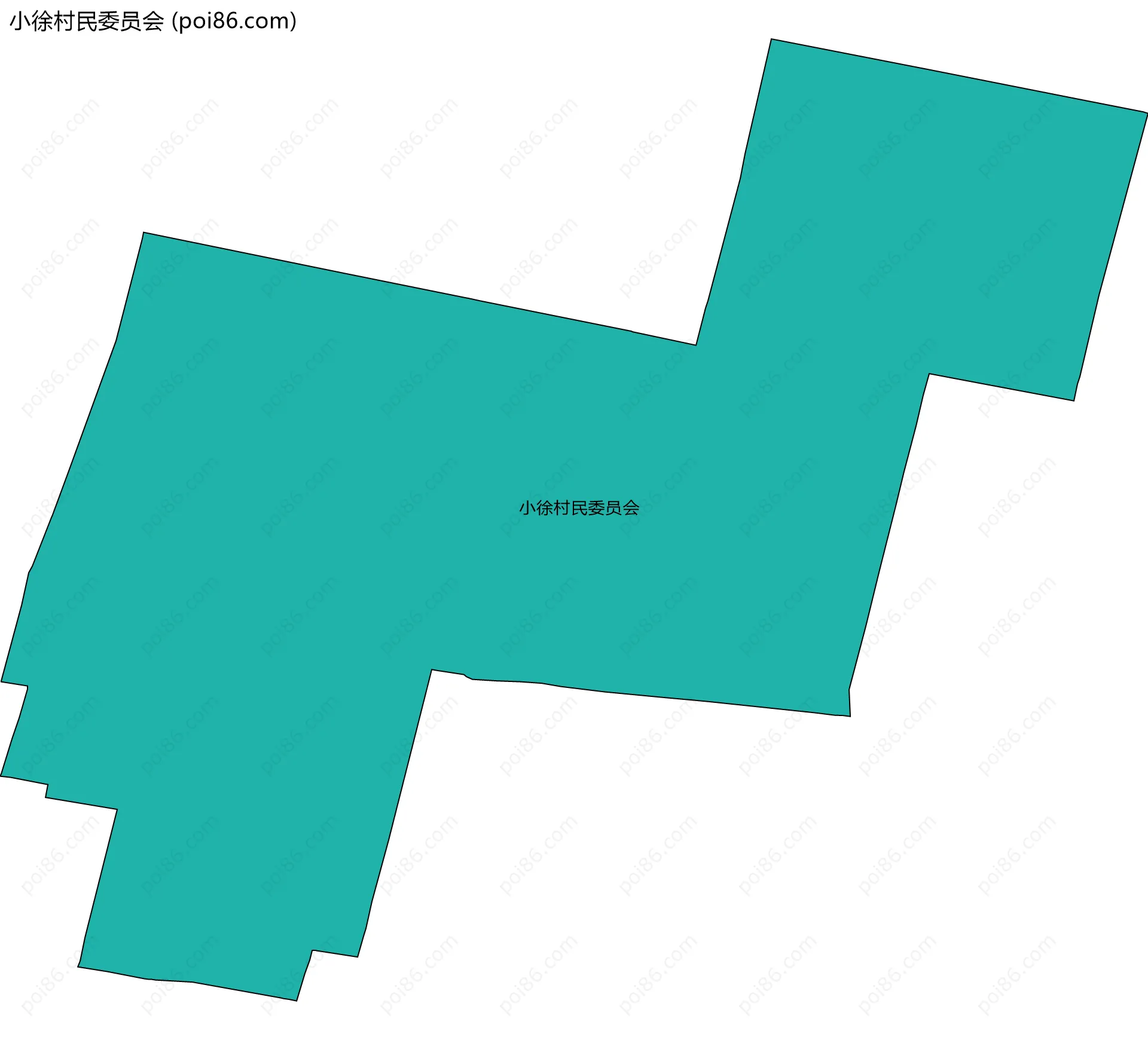 小徐村民委员会边界地图