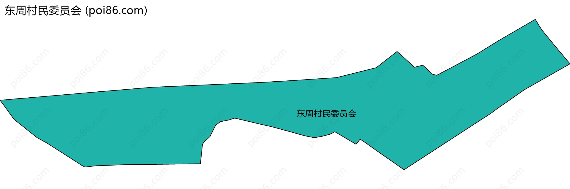 东周村民委员会边界地图