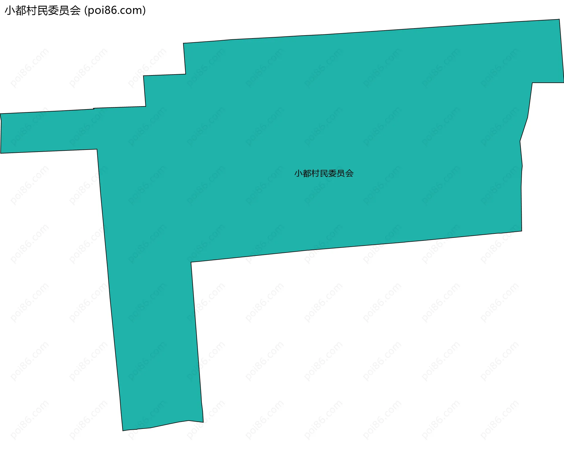 小都村民委员会边界地图